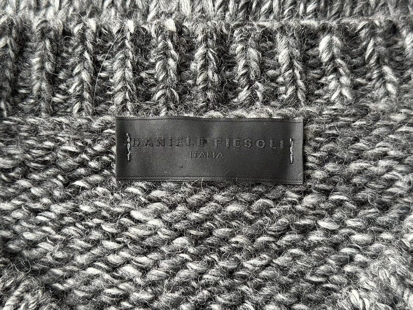 Daniele Fiesoli Men's Sweater Jumper Alpaca Wool L