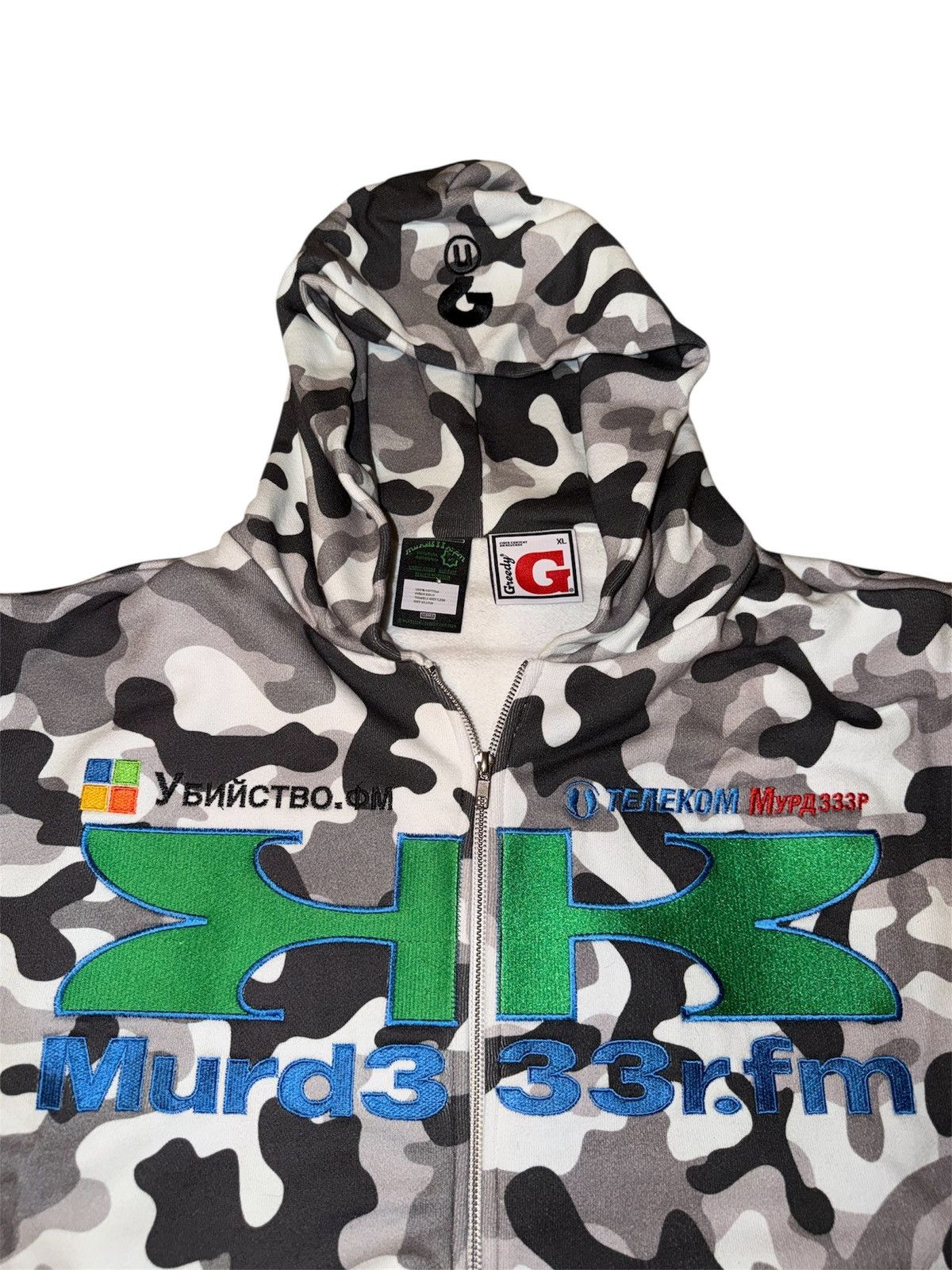 Greedy Unit × murd333r.fm Greedy Unit x Murd333r.Fm x ComplexCon ‘Camo’ Multi-Tag Zip Size US XL / EU 56 / 4 - 5 Thumbnail