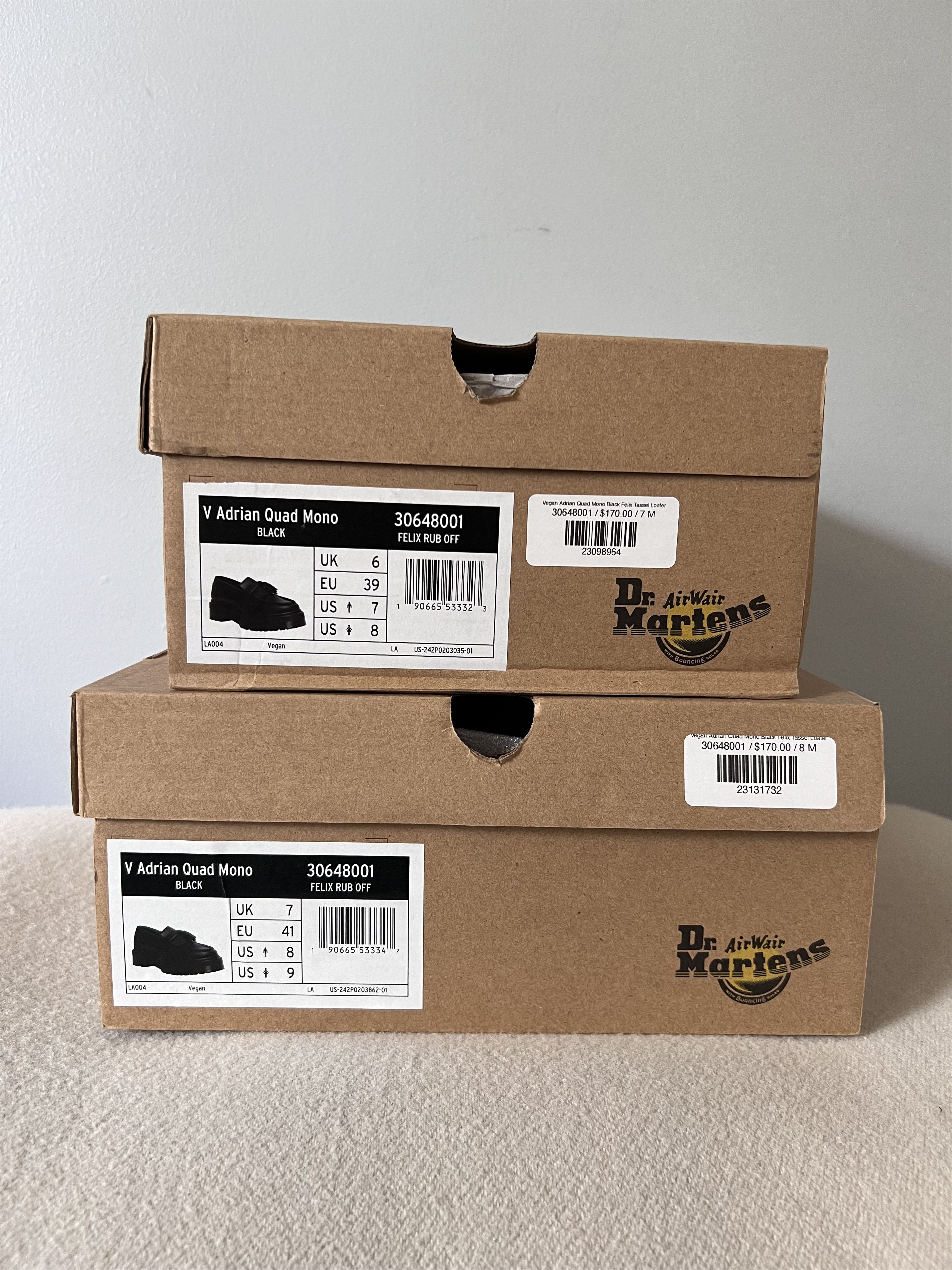 Dr. Martens Dr. Martens Vegan Adrian Quad Mono Loafer in Black Size US 8 / EU 41 - 7 Thumbnail