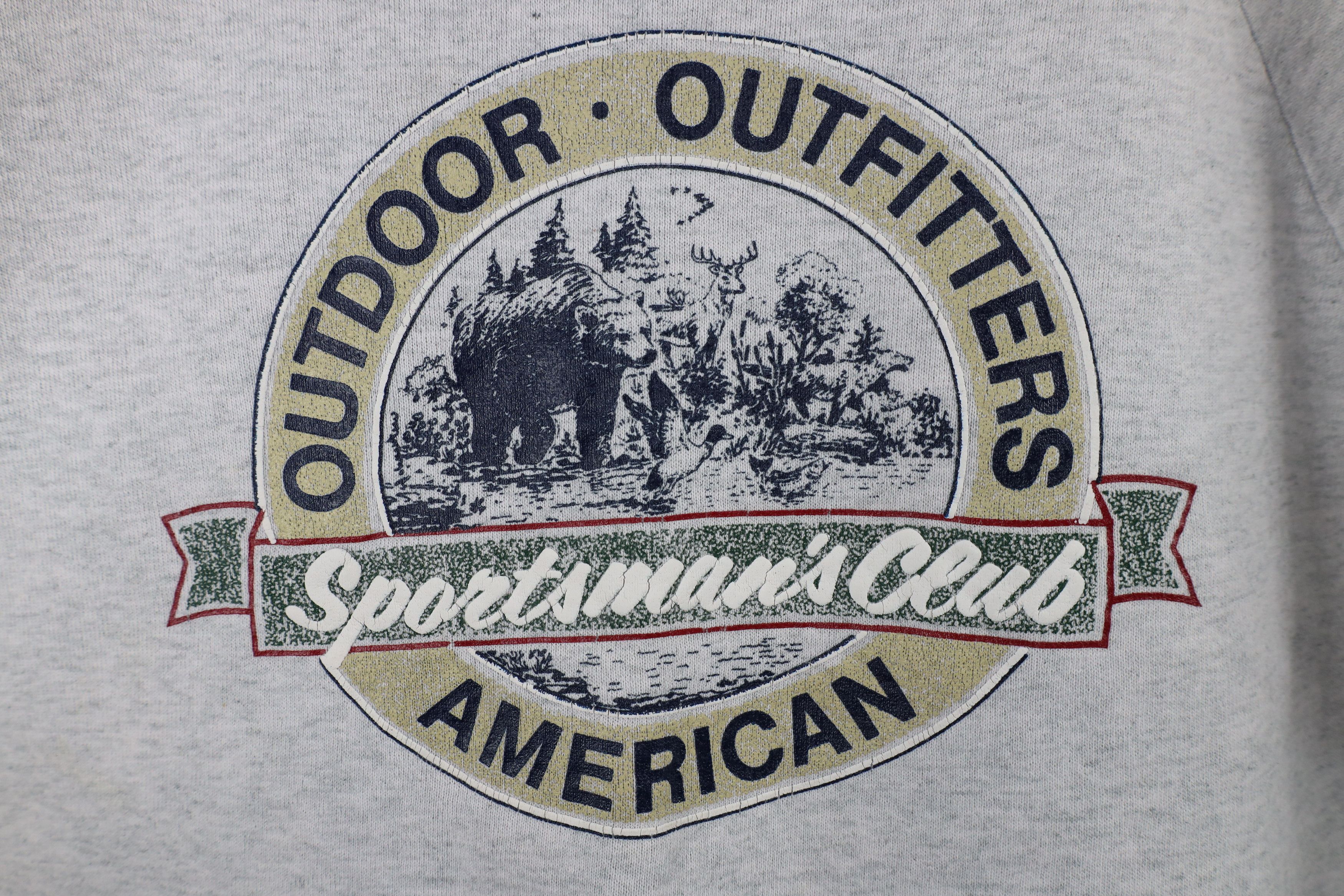 Vintage Vintage 90s Streetwear Outdoor Outfitters Bear Sweatshirt Size L / US 10 / IT 46 - 4 Thumbnail
