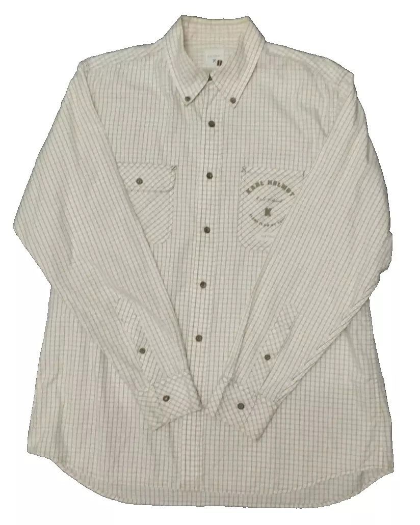 Japanese Brand × Karl Helmut KARL HELMUT Grid Check Button Down Long Sleeve Men Shirt Size US L / EU 52-54 / 3 - 1 Thumbnail