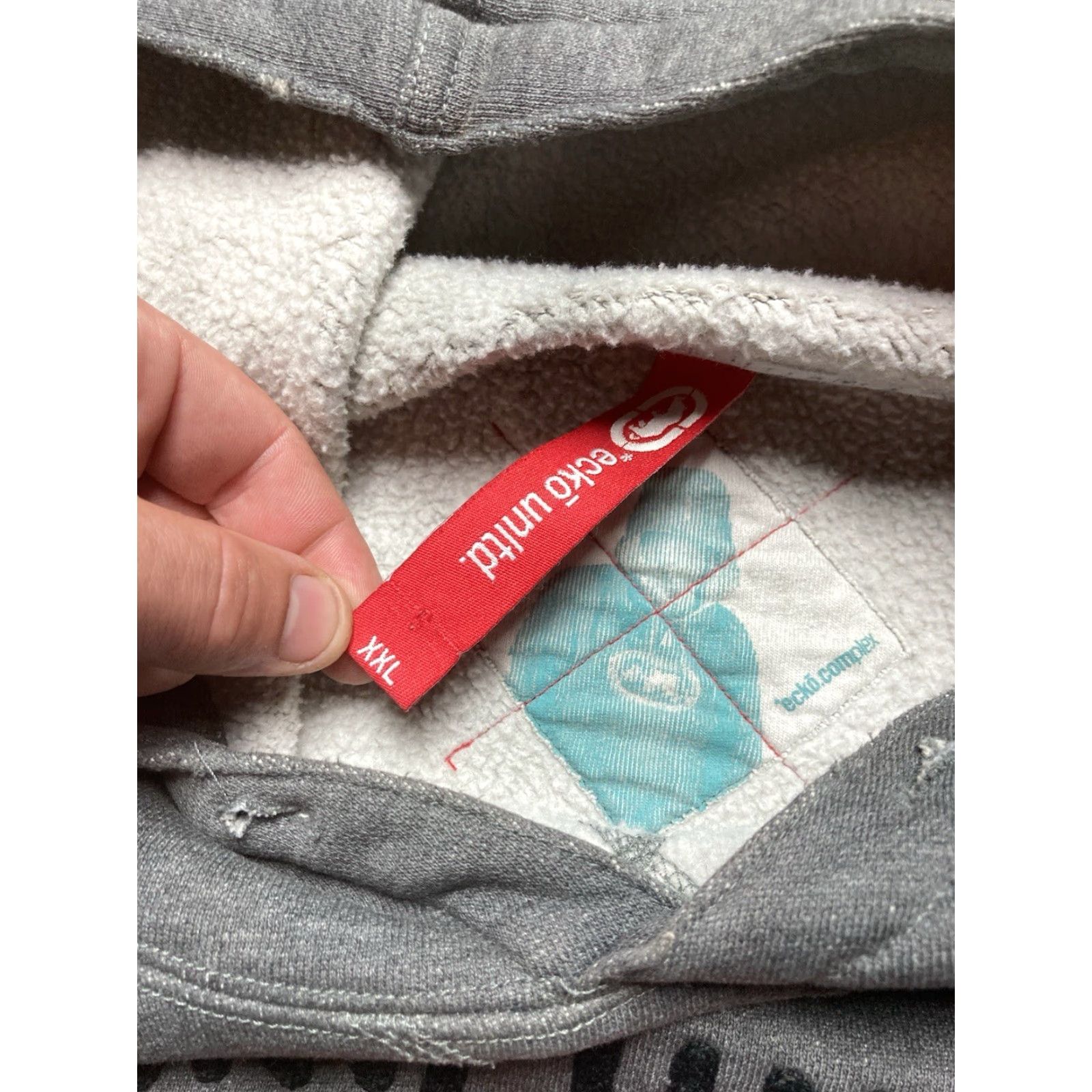 Vintage VINTAGE Ecko unltd pullover hoodie streetwear hip hop rhino dark gray Y2K XXL Men Hoodies Pullover Gr ay Hip Hop Men's 2XL Size US XXL / EU 58 / 5 - 7 Thumbnail