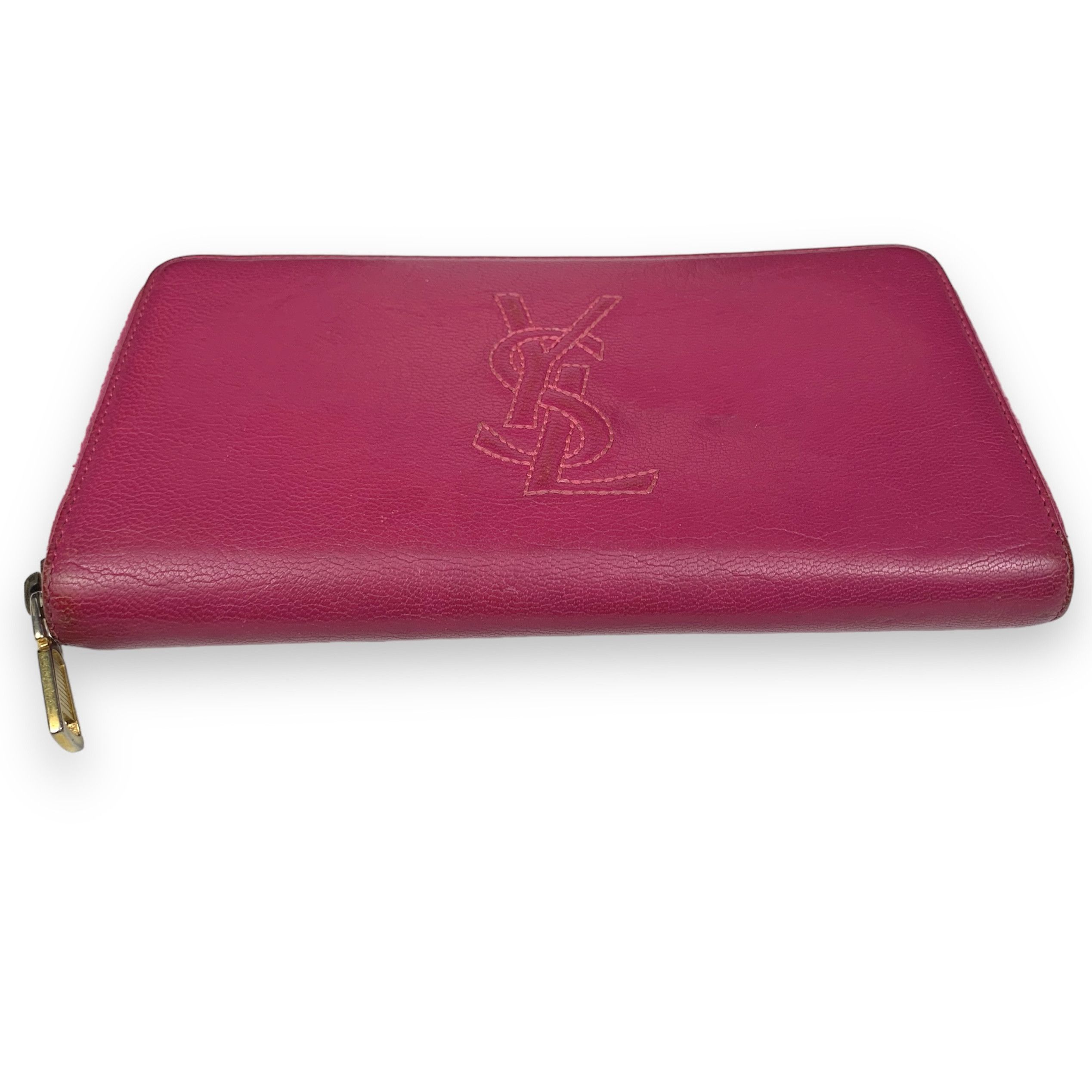 Yves Saint Laurent Yves Saint Laurent - Leather pink wallet Size ONE SIZE - 3 Thumbnail