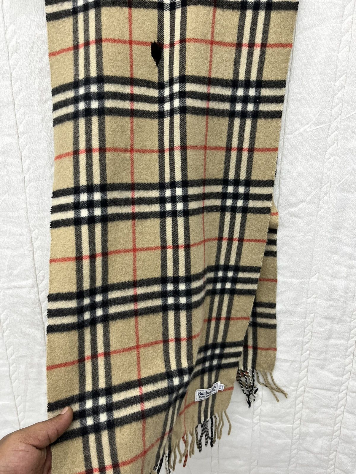 Burberry × Vintage STEALS🔥BURBERRY NOVA CHECK CASHMERE SCARF Size ONE SIZE - 8 Thumbnail