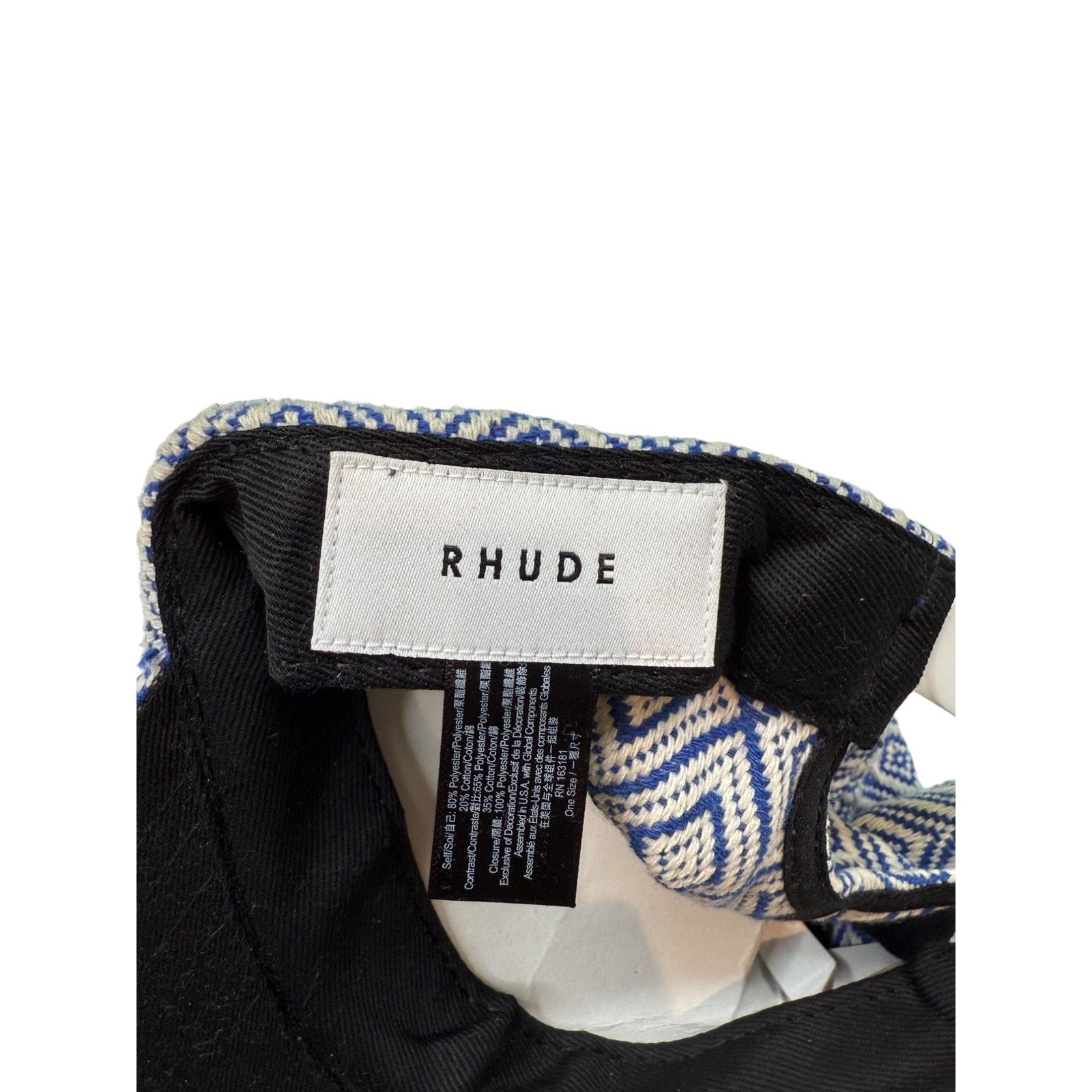 Rhude Rhude Blue & White Logo Trucker Size ONE SIZE - 4 Thumbnail