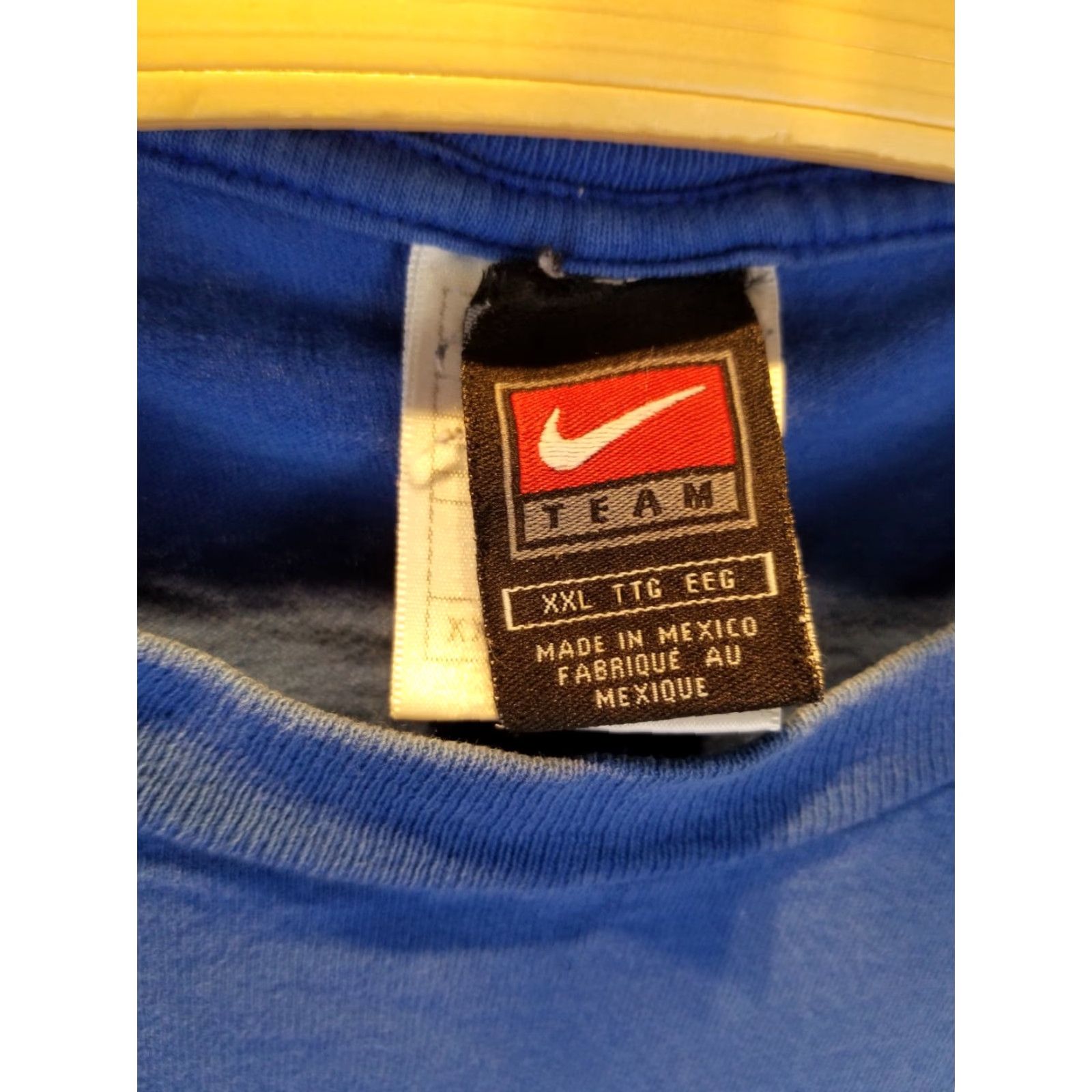 Nike VINTAGE Nike CENTER EMBROIDERY Swoosh BLUE Long Sleeve T-Shirt XXL Men Size 2XL 90s Size US XXL / EU 58 / 5 - 4 Thumbnail