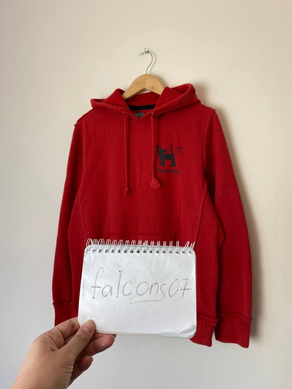 Mambo Mambo Dog Print Red Hoodie Size US M / EU 48-50 / 2 - 2 Thumbnail