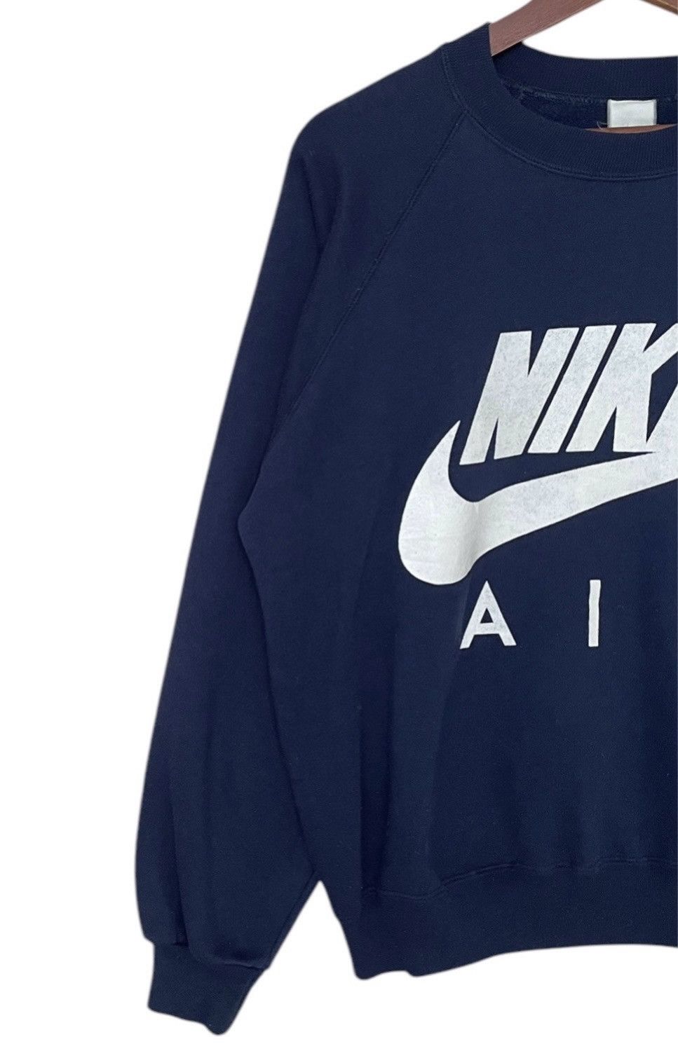 Nike × Vintage Vintage Brand Nike Big Logo Swoosh Sweatshirt 1990s Size US M / EU 48-50 / 2 - 5 Thumbnail