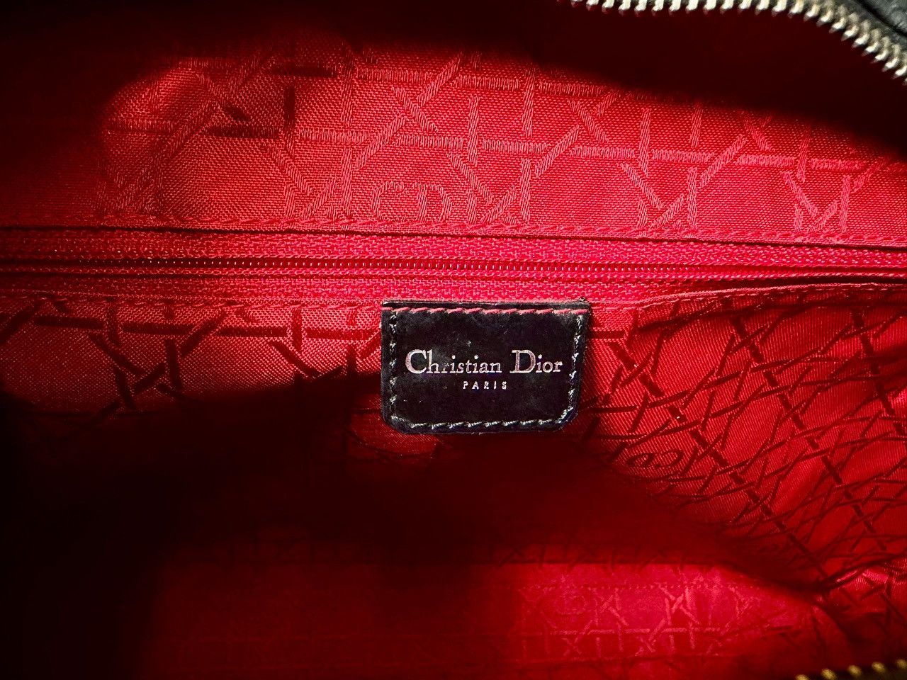 Dior Authentic Christian Dior Lady Dior Patent Leather Tote Bag Size ONE SIZE - 6 Thumbnail