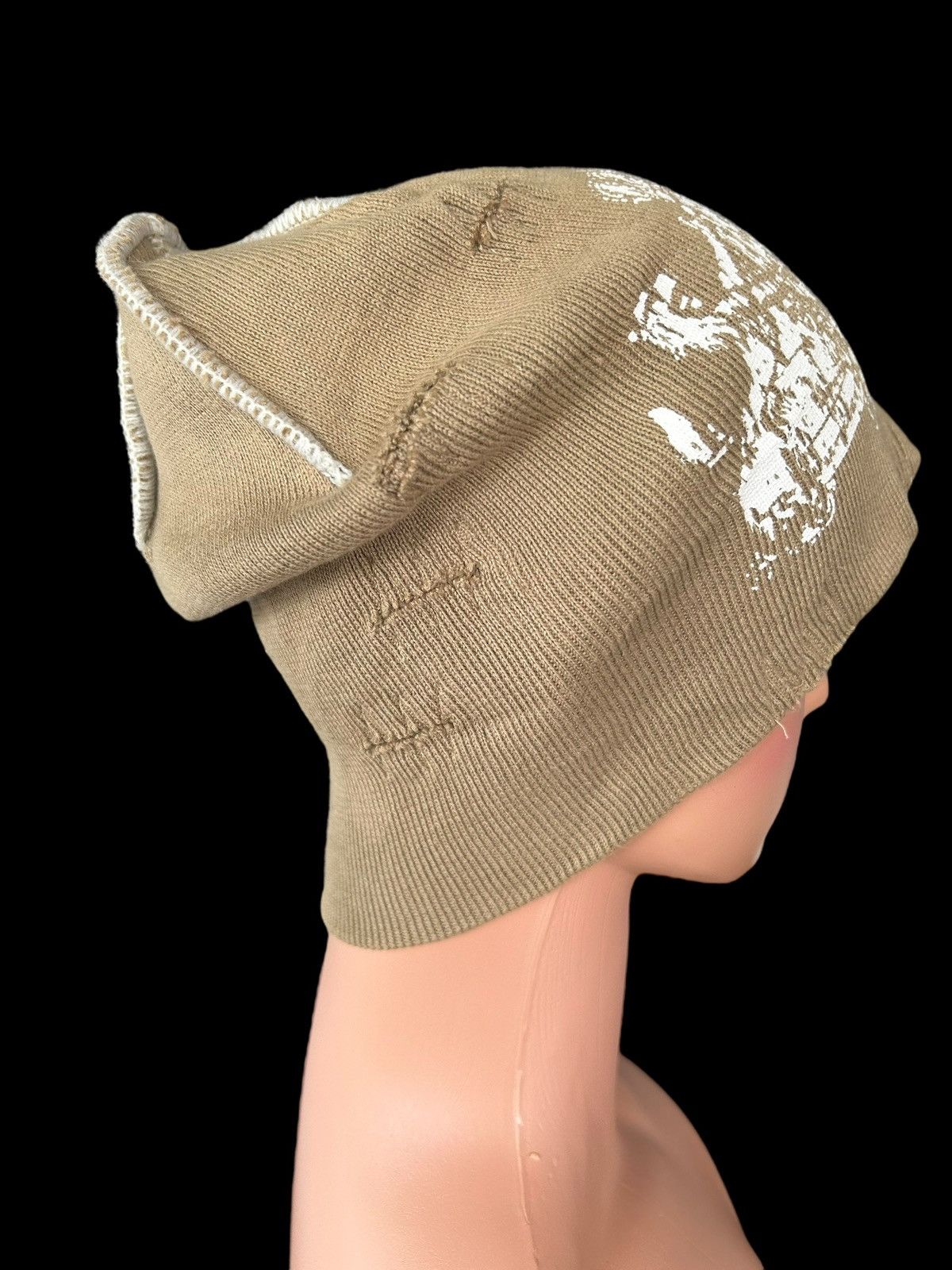 Japanese Brand × Kapital × Vintage Japanese Distressed Punk Bondage Style Beanie Hats Size ONE SIZE - 3 Thumbnail
