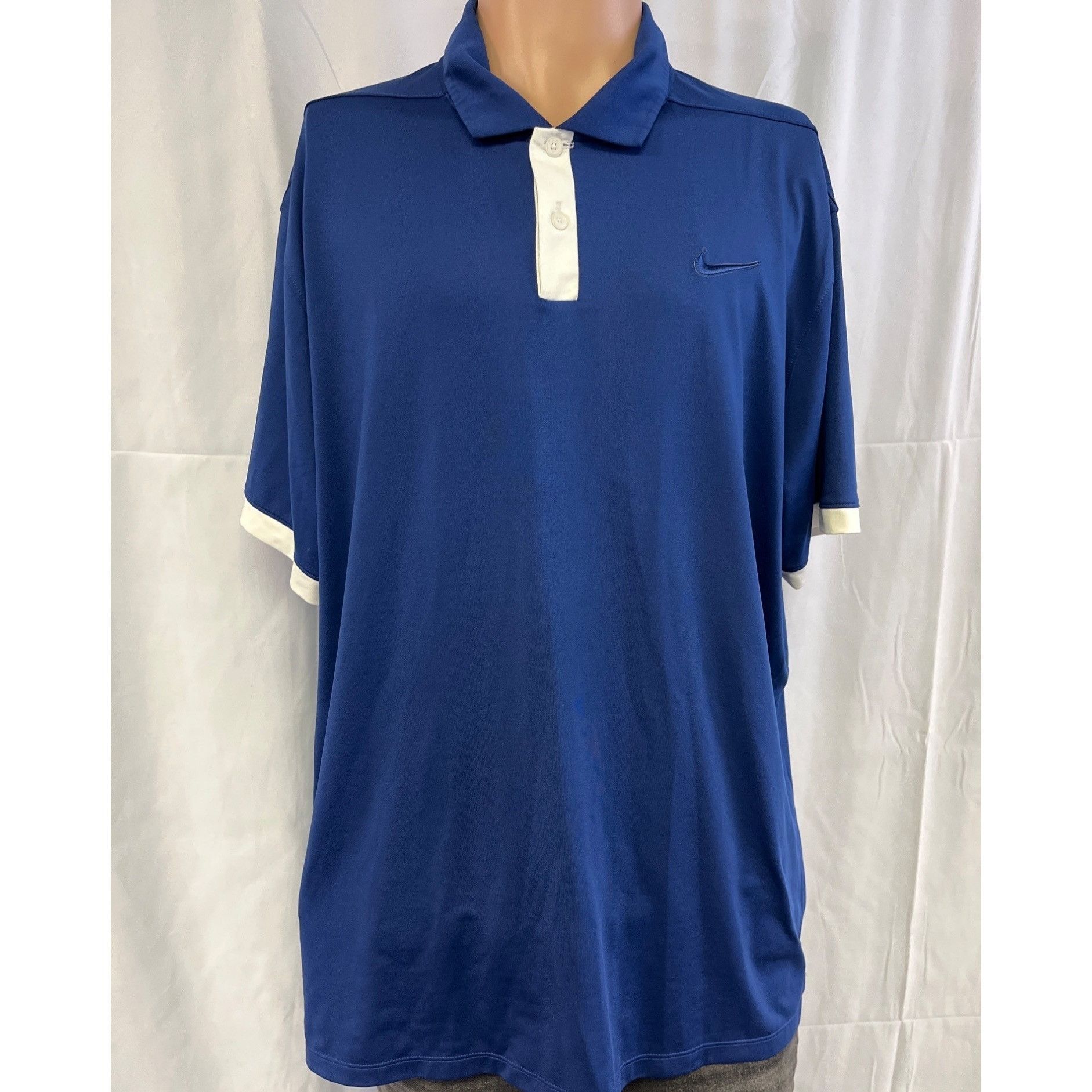 Nike Nike Dri-Fit Men's Blue Golf Shirt/Polo Sz XL SKU 4707 Size US XL / EU 56 / 4 - 1 Thumbnail