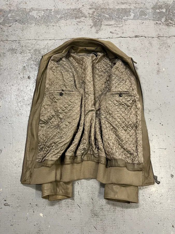 Dolce & Gabbana AW2006 Dolce & Gabbana Multi-Pocket Beige Cargo Leather Jacket Size US M / EU 48-50 / 2 - 10 Thumbnail