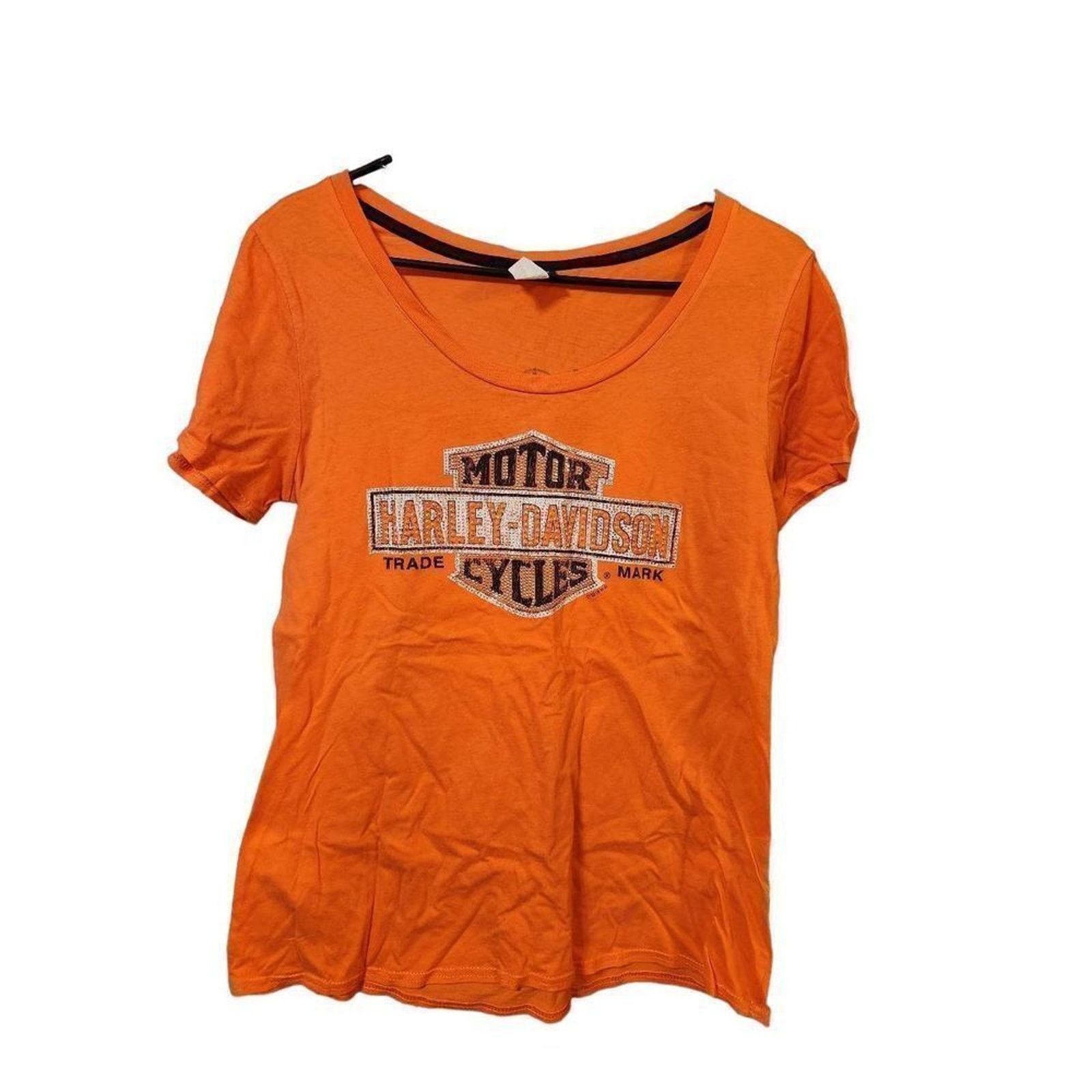 Harley Davidson Harley davidson M shiny gemmed orange shirt Size M / US 6-8 / IT 42-44 - 4 Thumbnail