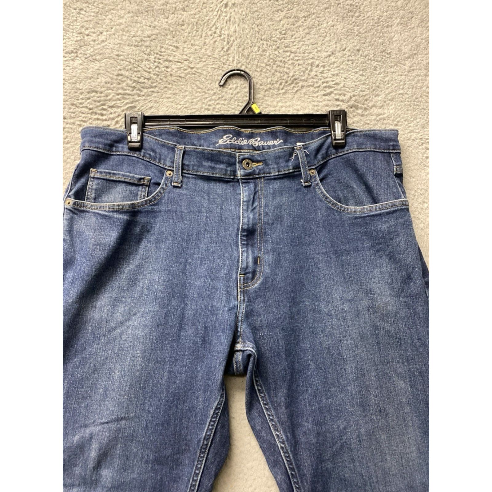 Eddie Bauer Eddie Bauer Jeans Men Slim Straight 40x29 Blue Denim 5-Pocket Logo Zip Closure Regular Waist Slim Fit Men’s Jeans Size US 40 / EU 56 - 2 Thumbnail