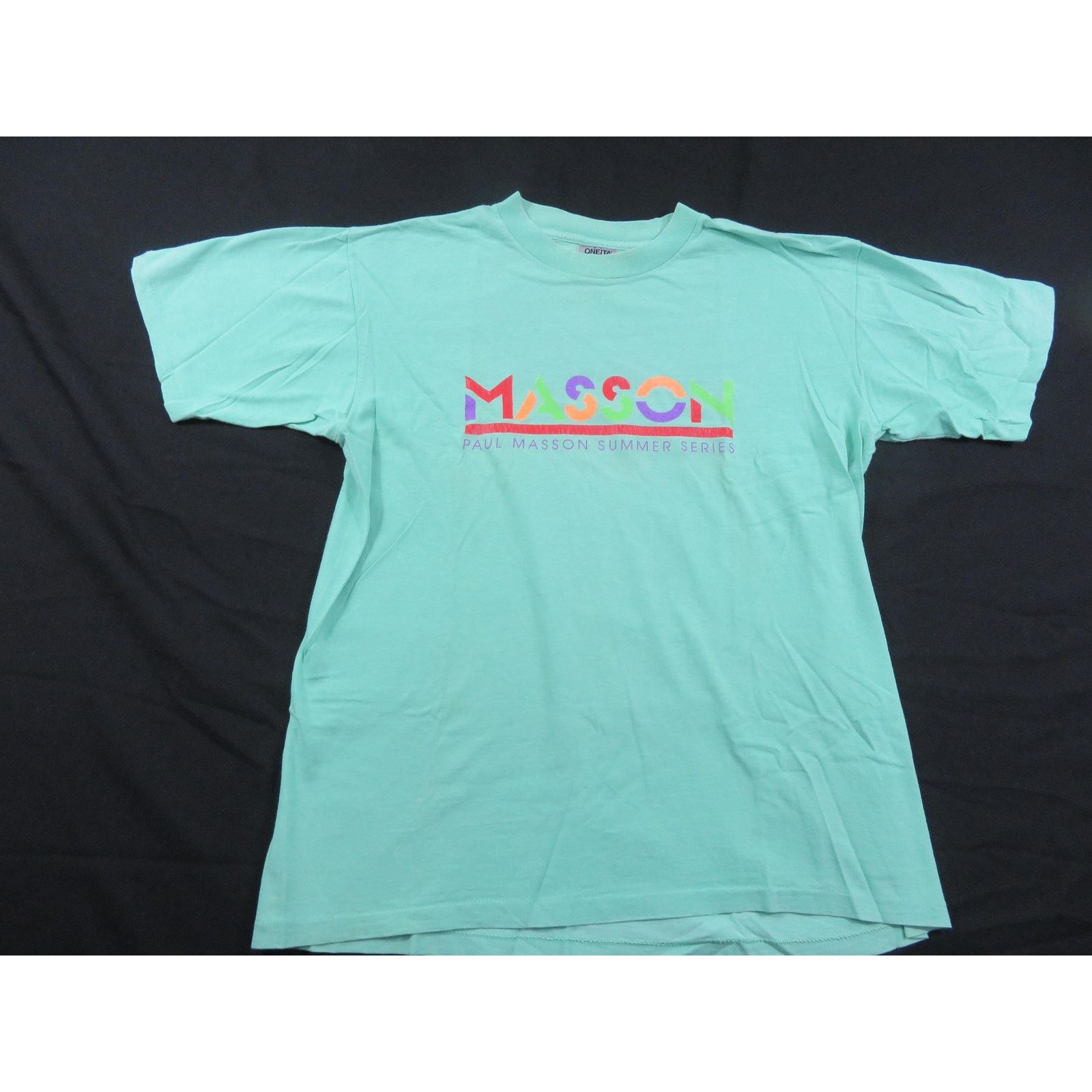 Other Paul Masson Designer Summer Series Green T-Shirt XL 1990s Size US XL / EU 56 / 4 - 1 Thumbnail
