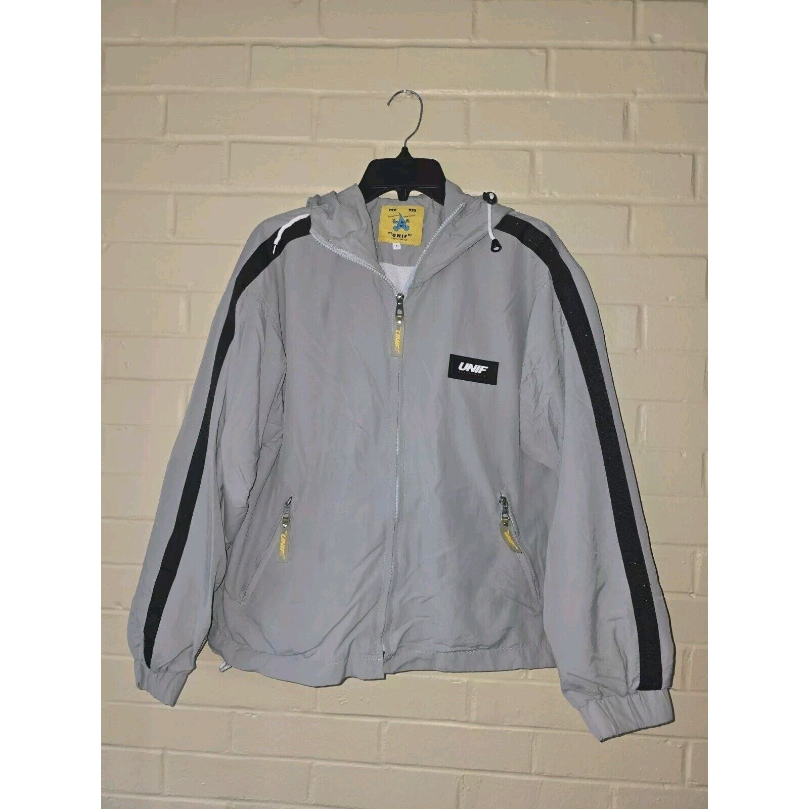 UNIF Unif Windbreaker Gray Size Small Unif Express Yourself Grailed