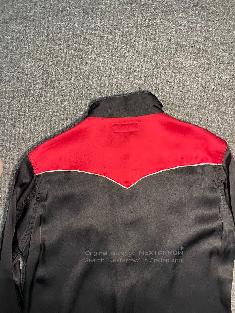 Saint Laurent Paris Saint Laurent Paris Black and Red Silk Shirt Size US M / EU 48-50 / 2 - 7 Thumbnail