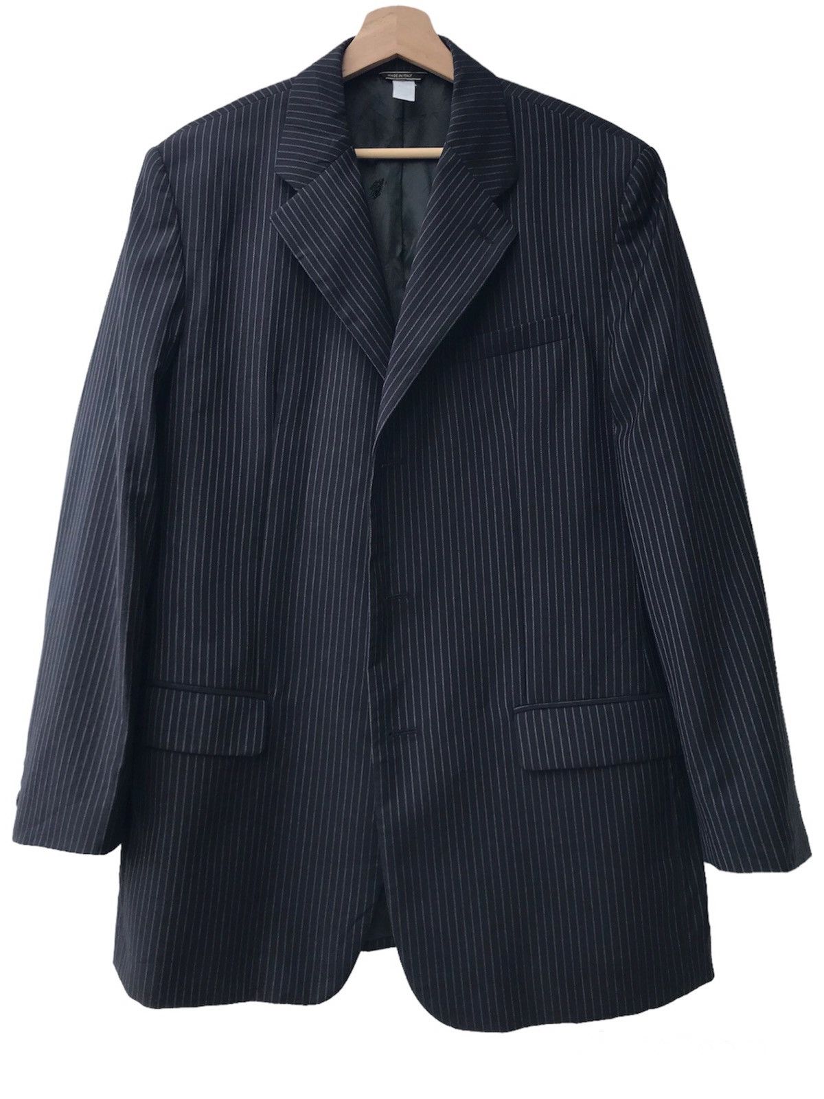 Versace Versace Striped Wool Blazer Suit Made in Italy Size US L / EU 52-54 / 3 - 2 Thumbnail