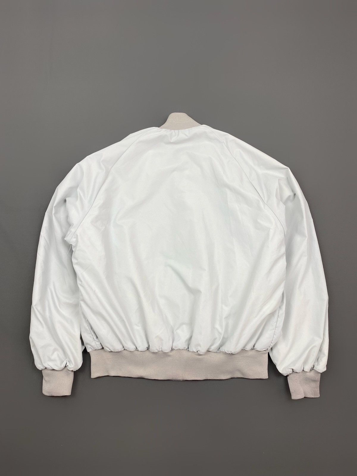Chalk Line 1990’s Vintage Chalk Line Blank Light Grey Stadium Jacket Size US L / EU 52-54 / 3 - 7 Thumbnail