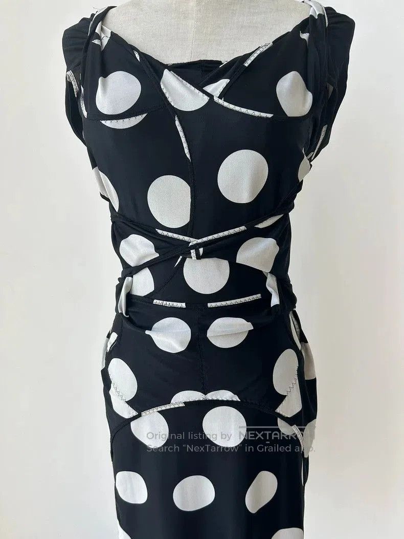 Junya Watanabe Junya Watanabe Polka Dot Short Sleeve Dress. Size S / US 4 / IT 40 - 5 Thumbnail