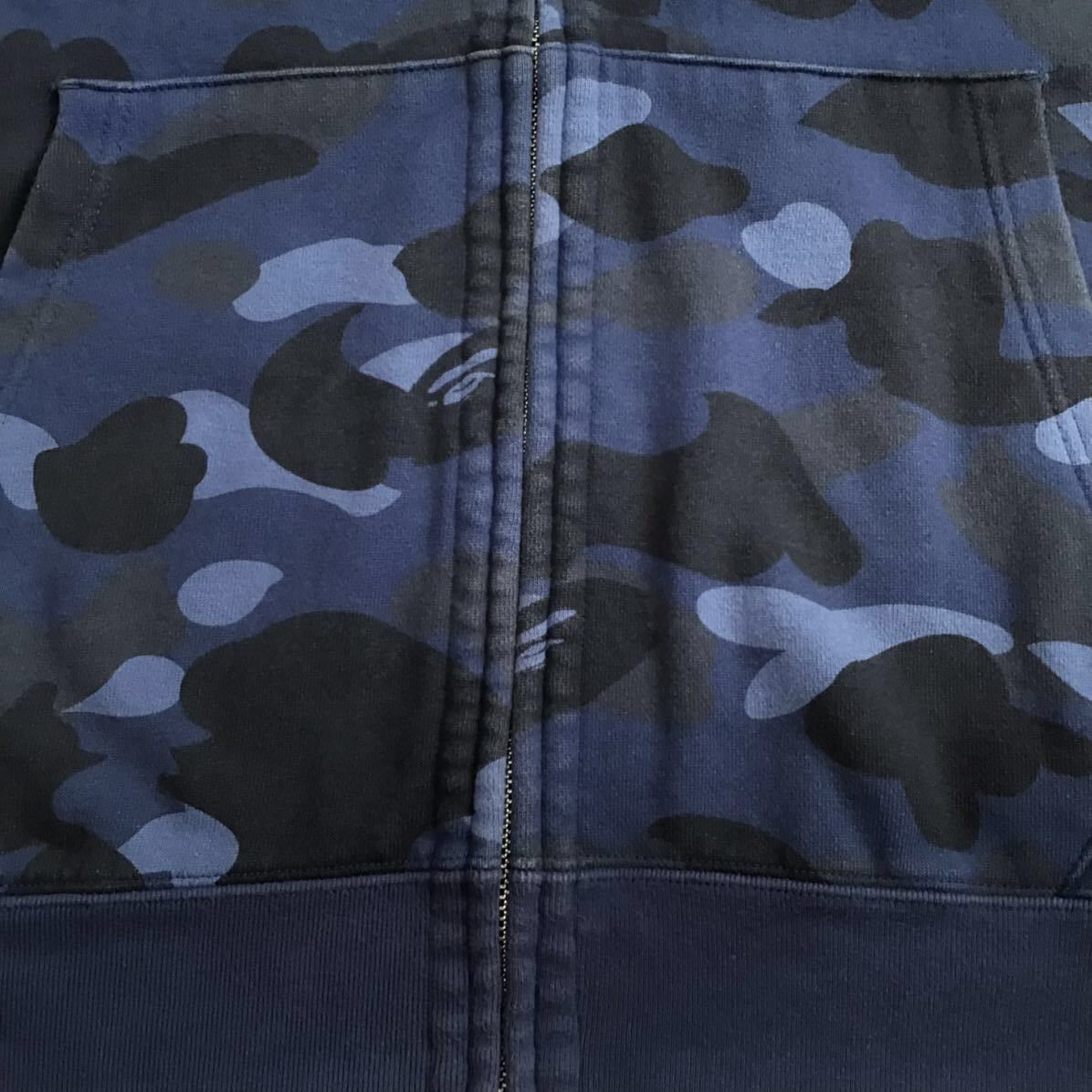 Bape BAPE Double shark full zip hoodie Blue camo a bathing ape Size US XL / EU 56 / 4 - 7 Thumbnail