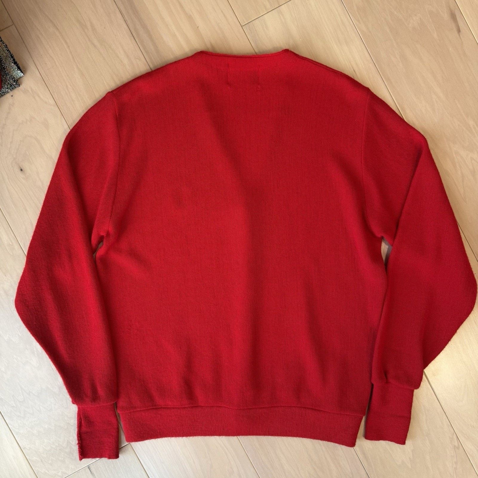 Disney Vintage Disney Mickey Mouse Cardigan L Red Acrylic Sweater Size US L / EU 52-54 / 3 - 9 Thumbnail
