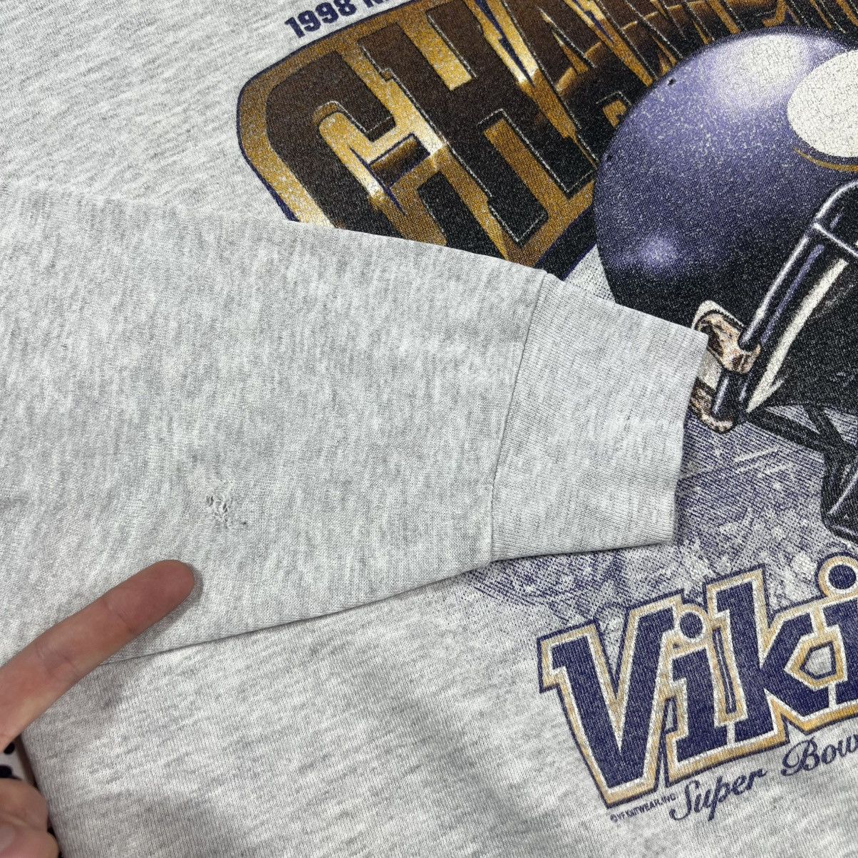 Lee Vintage 1999 Vikings Super Bowl NFL NFC Lee Boxy Sweatshirt Size US XL / EU 56 / 4 - 10 Thumbnail