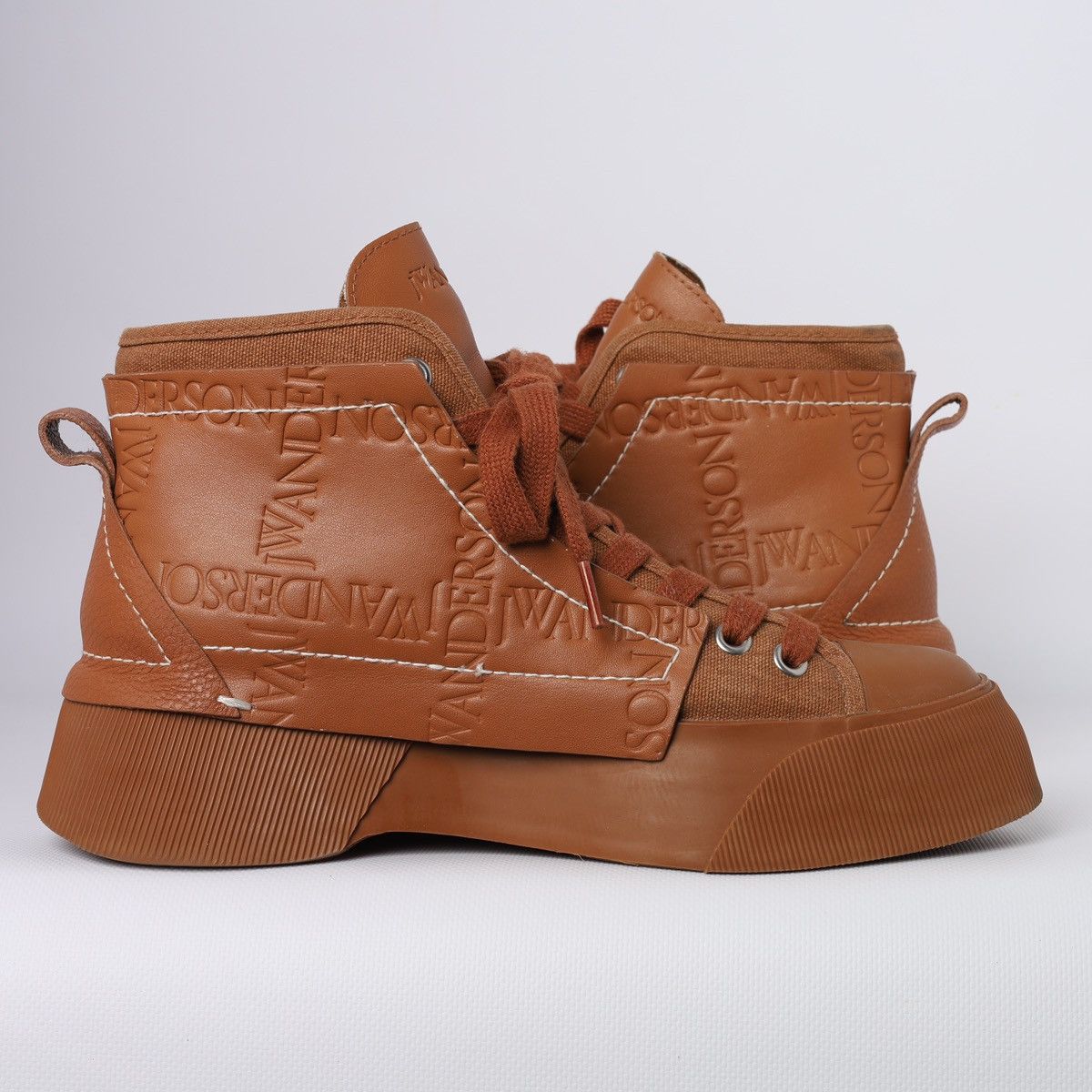 JW Anderson J.W Anderson high Top Brown Sneakers Boots Size US 9 / IT 39 - 13 Thumbnail