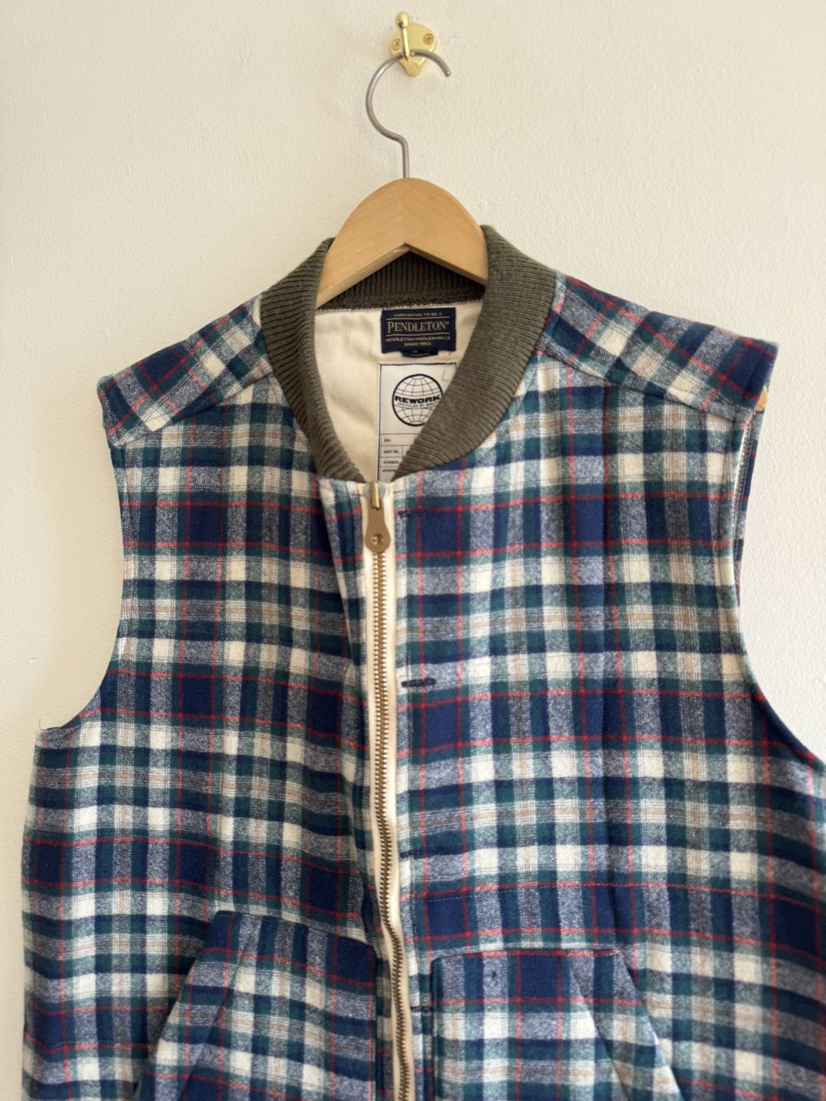 BRUT Archive Brut Archives Rework x Pendleton Upcycled Wool Zip Vest Size US L / EU 52-54 / 3 - 2 Thumbnail