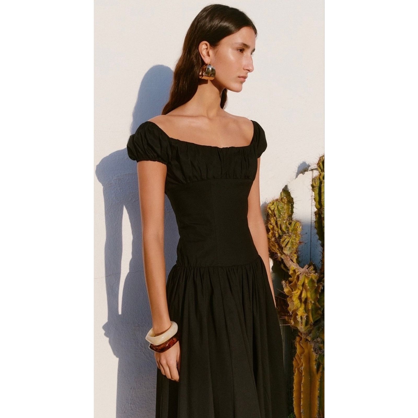CAROLINE CONSTAS Caroline Constas Augusta Drop Waist Maxi Dress size M $460 Size M / US 6-8 / IT 42-44 - 2 Thumbnail
