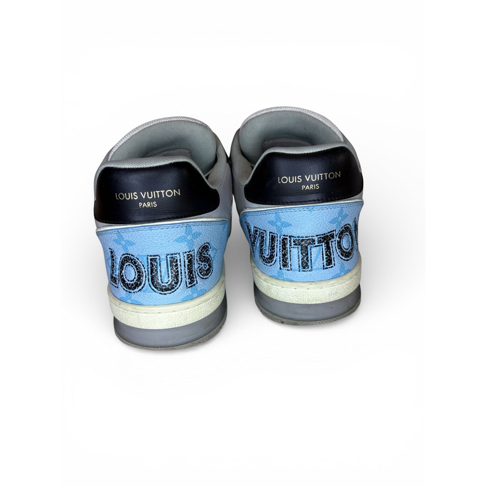 Louis Vuitton Louis Vuitton LV Strap Trainer Sneaker Blue/White 8.5LV9.5US Size US 9.5 / EU 42-43 - 4 Thumbnail