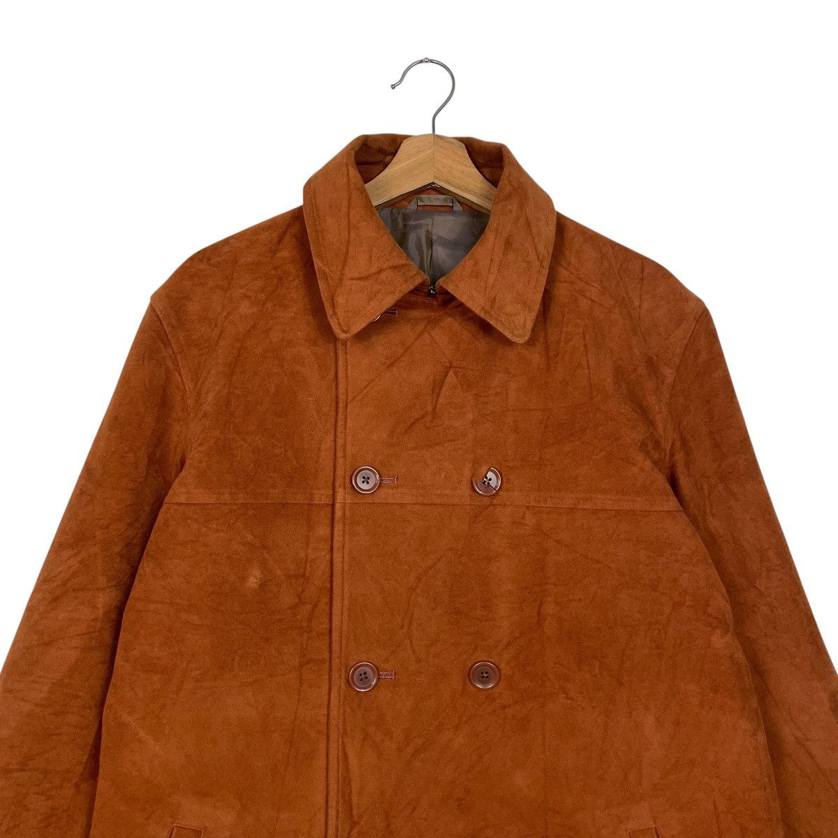 Romeo Gigli Gigli Brown Double Breasted Jacket Size US M / EU 48-50 / 2 - 2 Thumbnail