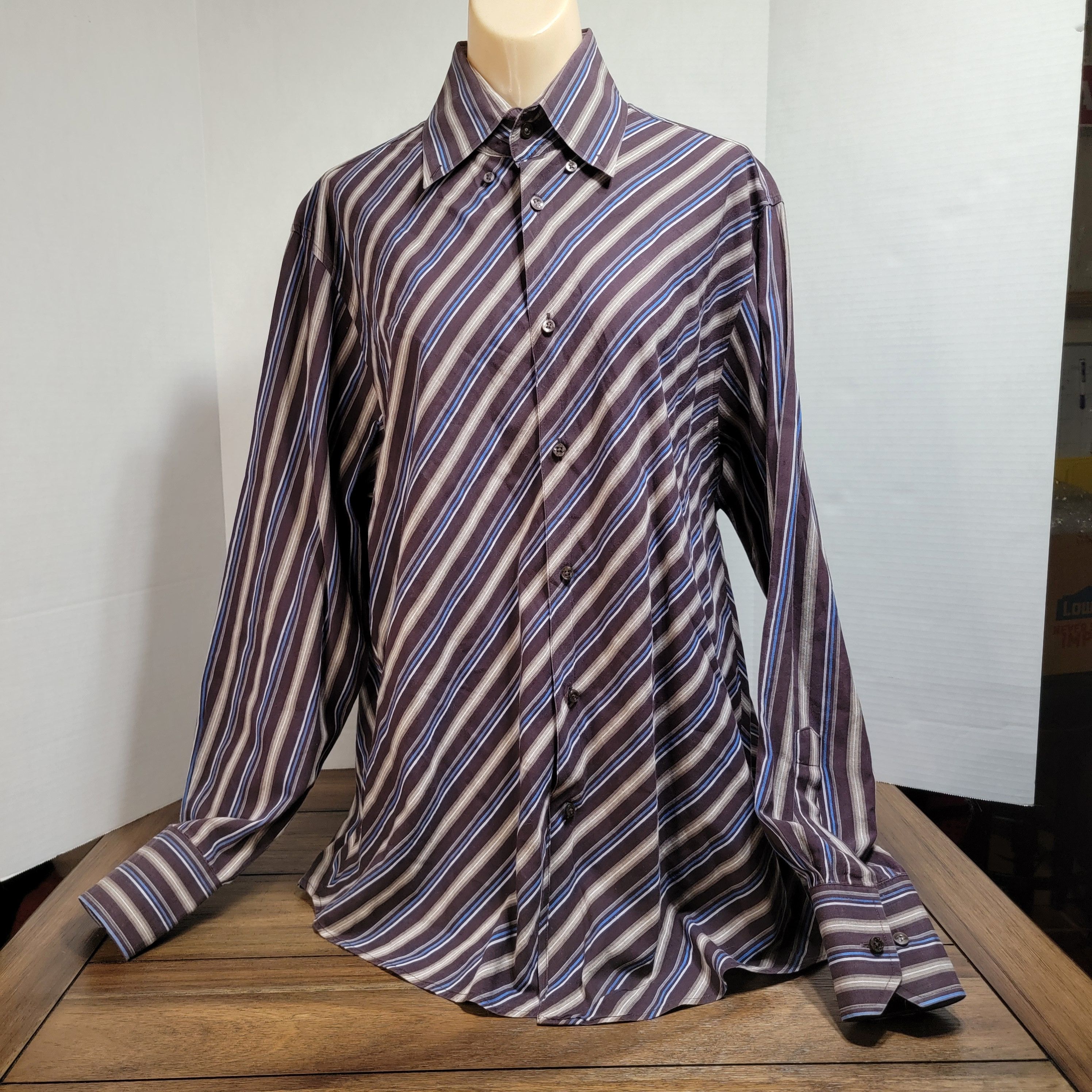 Ben Sherman Ben Sherman LS Full Button Shirt Stripes - Size XL Size XL / US 12-14 / IT 48-50 - 1 Thumbnail