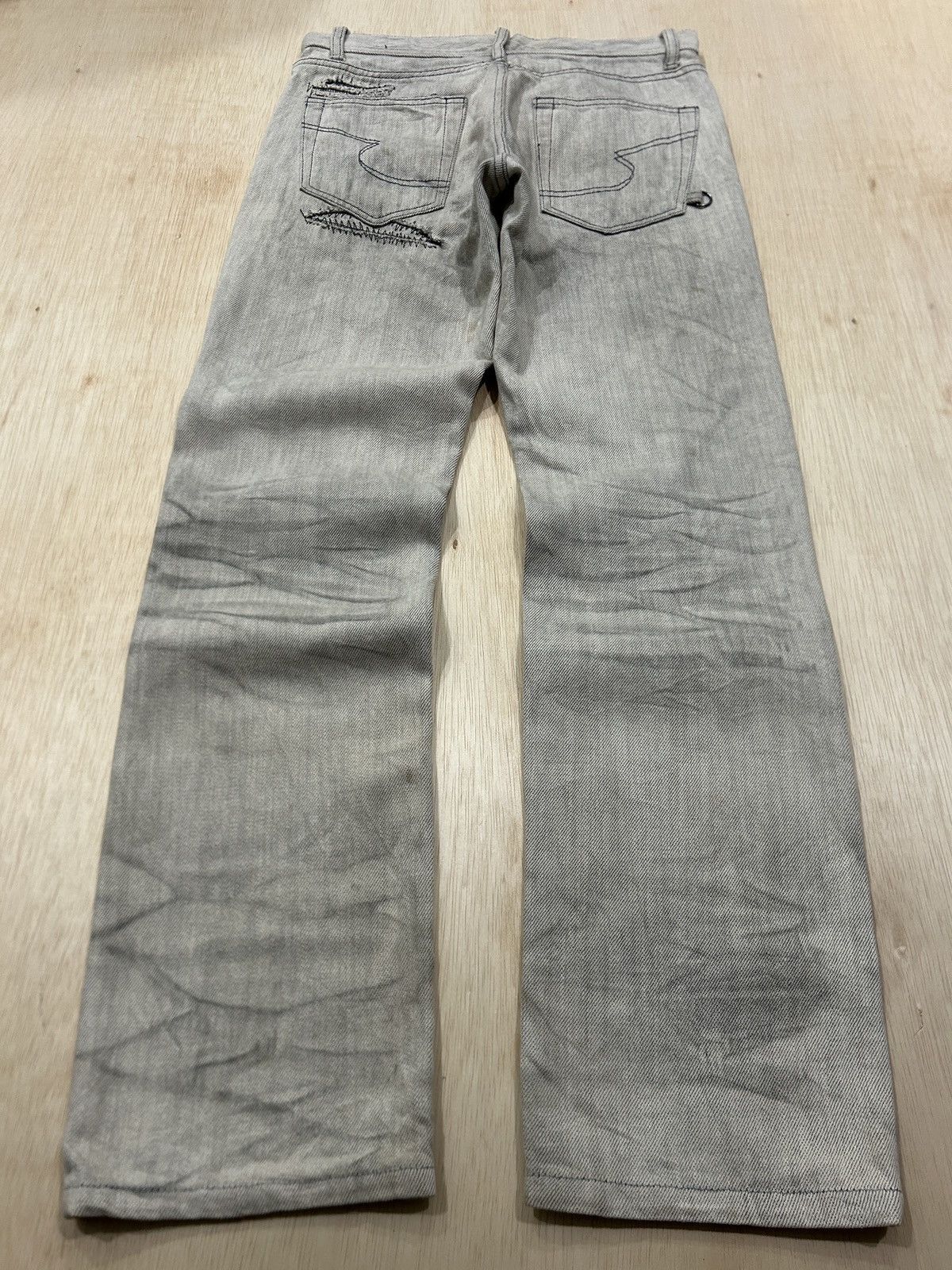 semanticdesign Vintage SemanticDesign Clawmark Distressed Trashed Jeans Size US 31 - 7 Thumbnail