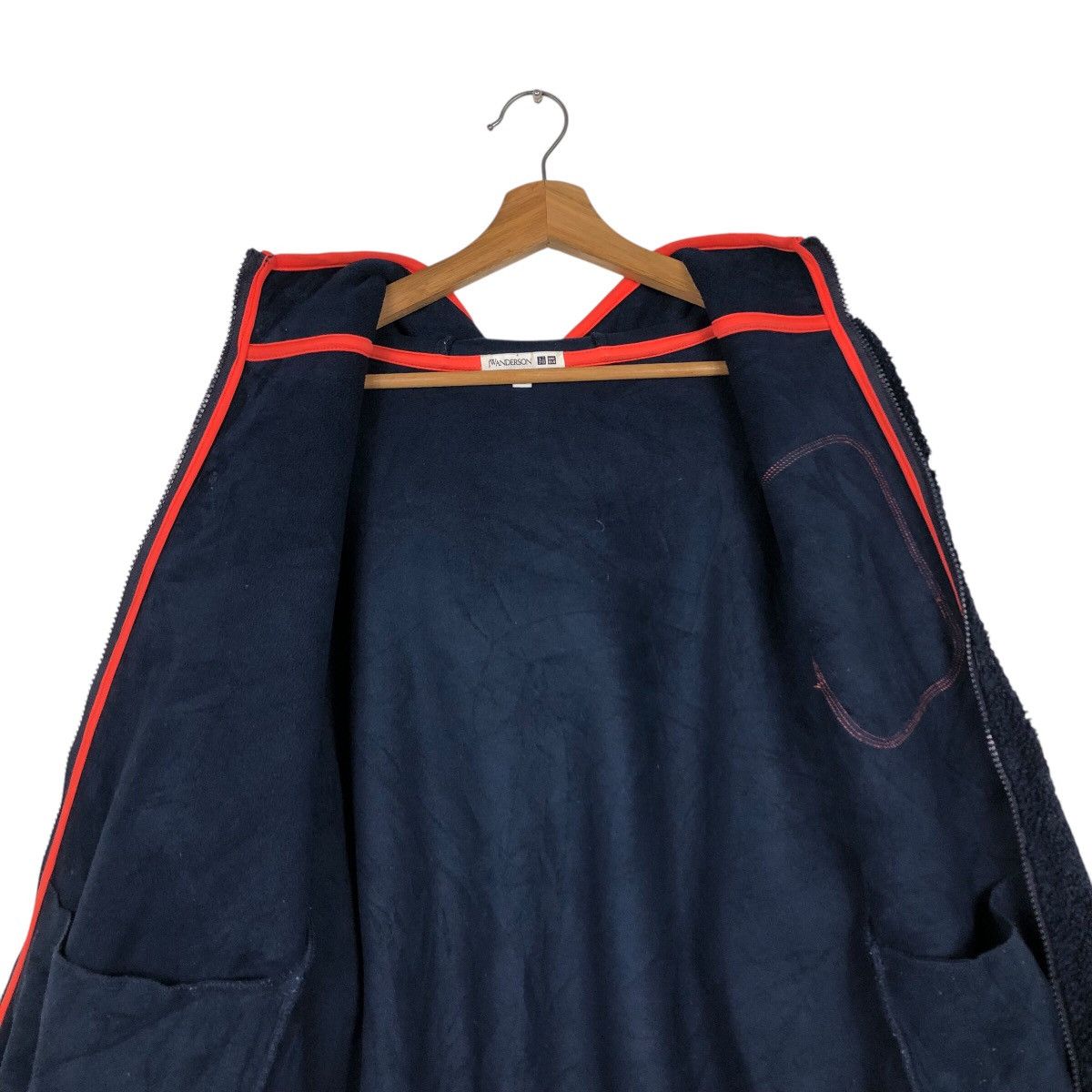 Japanese Brand 📌Vintage Fleece Bomber Zipper Jacket J.W.Anderson Size US XXL / EU 58 / 5 - 16 Thumbnail