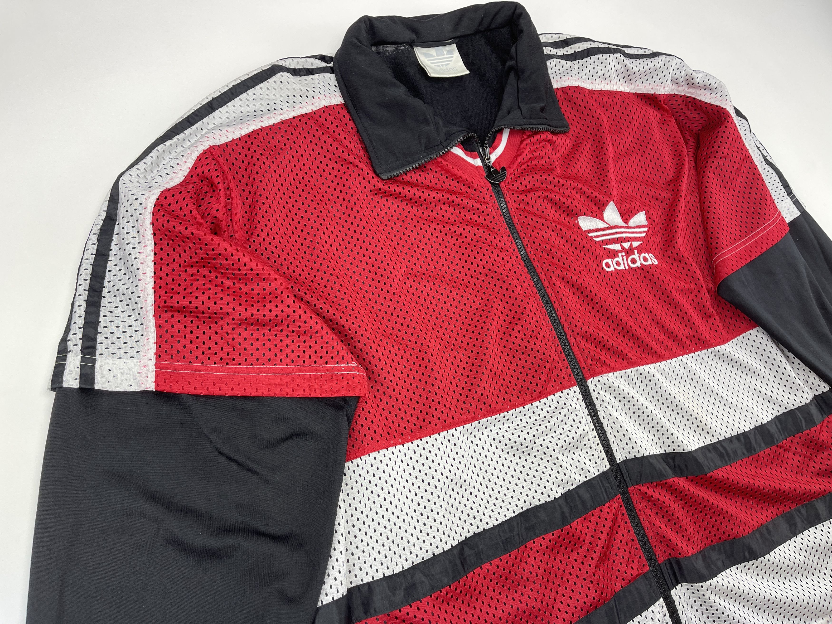 Adidas × Vintage ADIDAS jacket, vintage track top 90s hip hop Run DMC size L Size US L / EU 52-54 / 3 - 6 Thumbnail