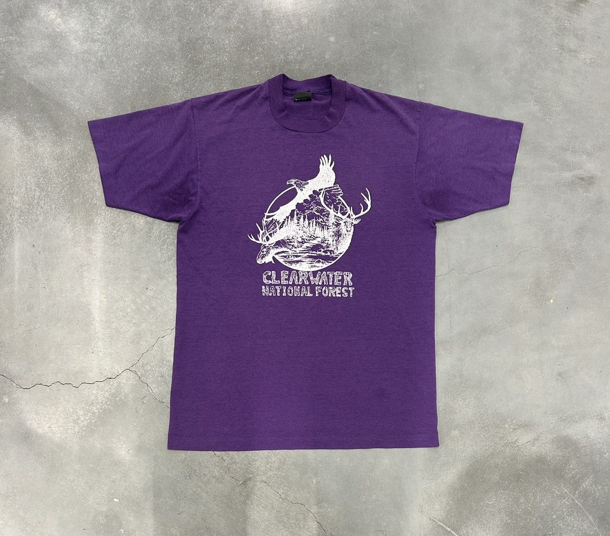 Vintage Vintage 80s screen stars national forest tee Size US L / EU 52-54 / 3 - 1 Thumbnail