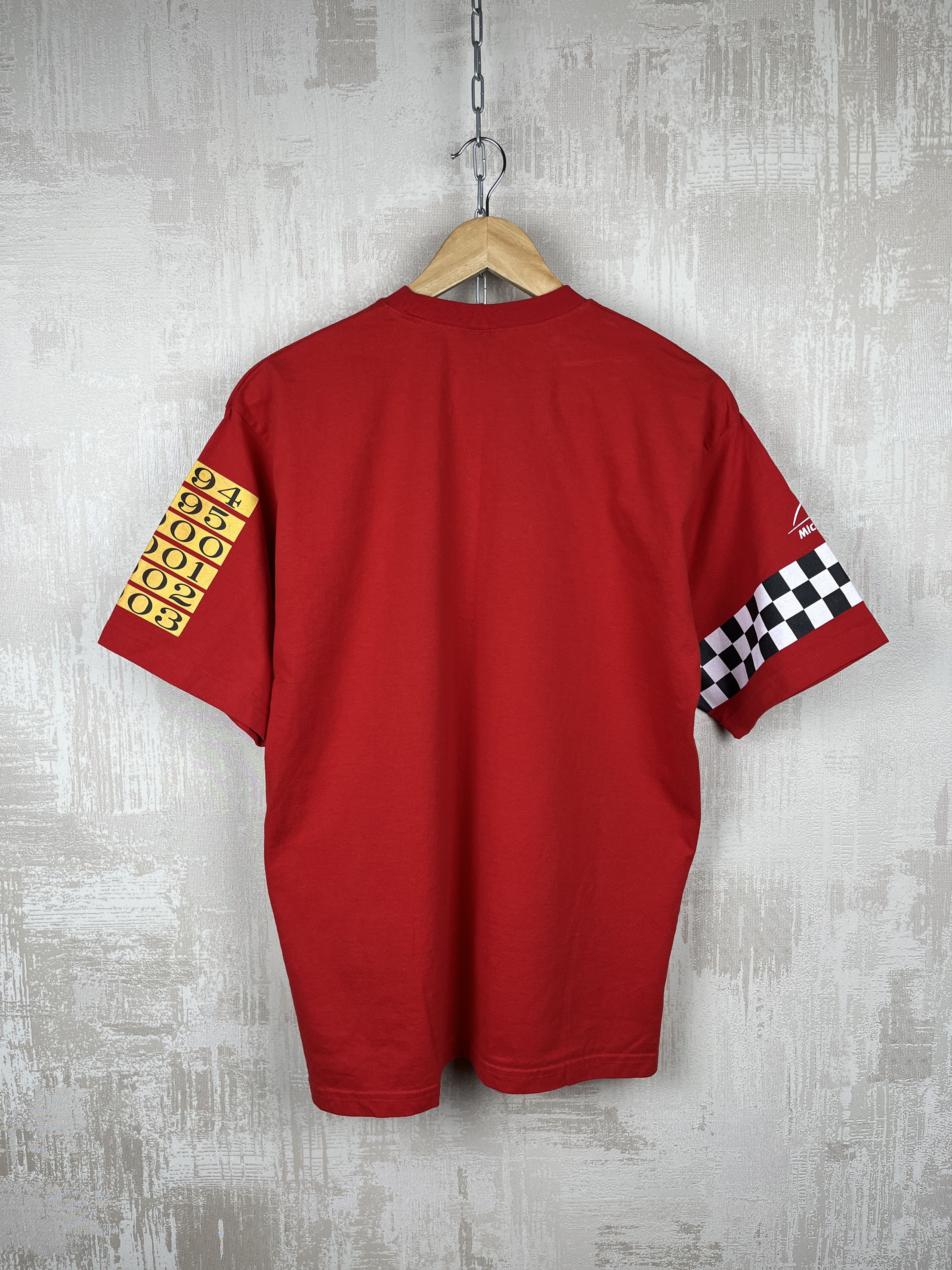 Formula 1 Michael Schumacher Six Times F1 World Champion 1994-2003 Tee Size US L / EU 52-54 / 3 - 15 Thumbnail