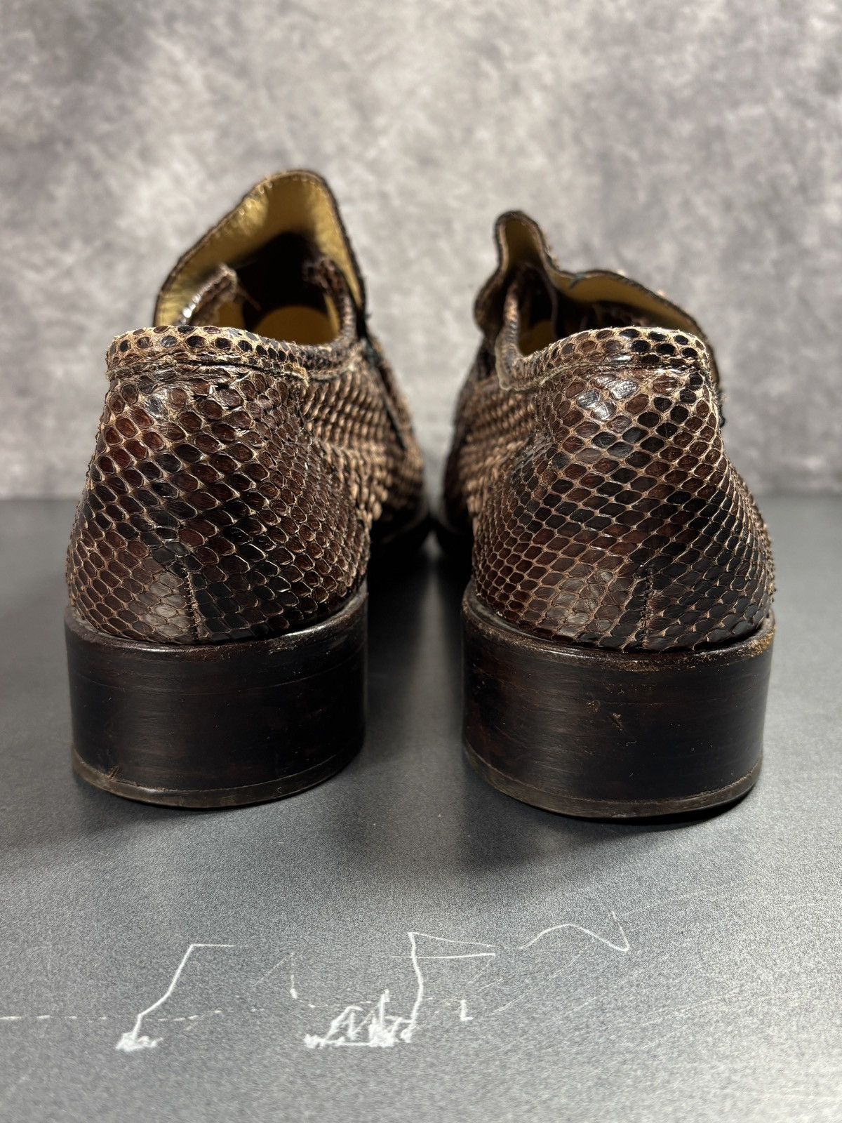 Vintage Vintage Snakeskin Loafers willbe Patrick Cox Italy Penny 90s Size US 8.5 / EU 41-42 - 11 Thumbnail