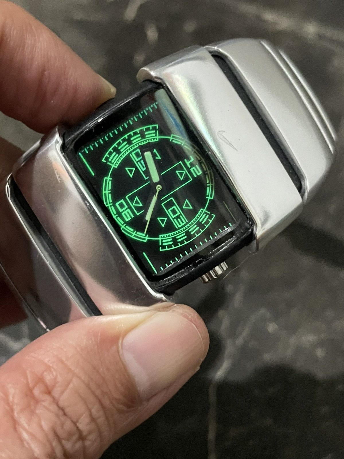 Nike NIKE D Line WC0008-001 BIG AL green display wrist watch Size ONE SIZE - 6 Thumbnail