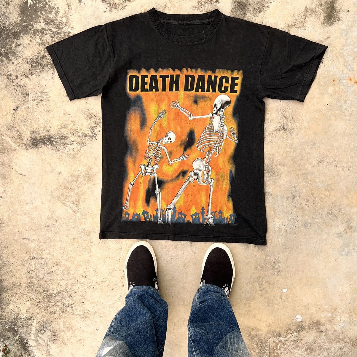Rap Tees × Vintage DEATH DANCE BONES VTG TEE Size US M / EU 48-50 / 2 - 1 Thumbnail