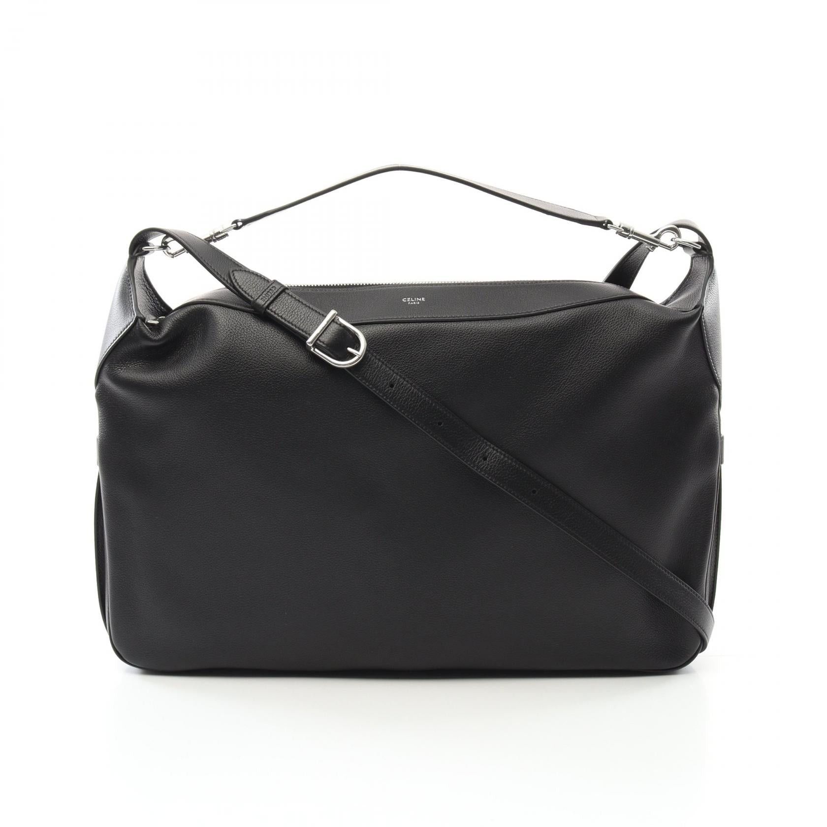 Celine Celine Shoulder Bag Leather Black Size ONE SIZE - 1 Thumbnail