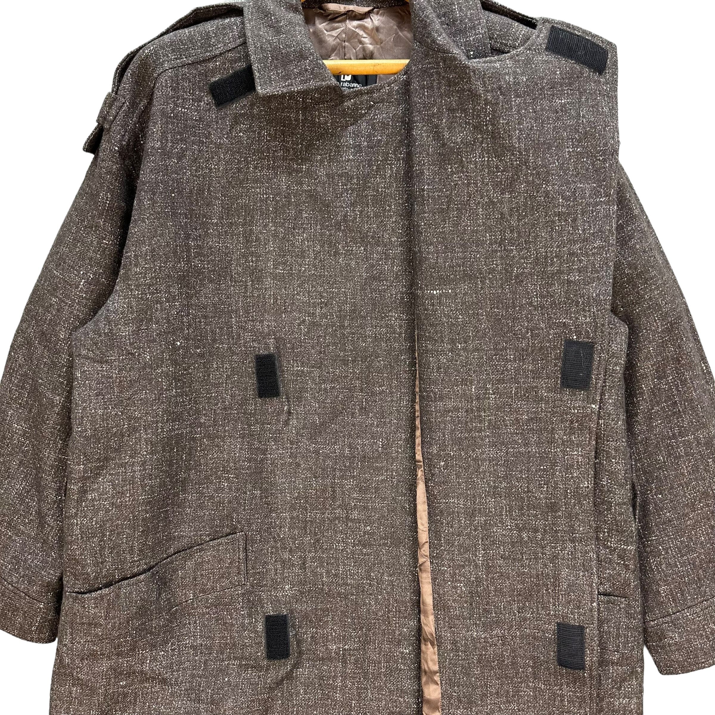 Japanese Brand PACO ROBANNE PARIS Asymmetrical Wool Overcoat #A17-0412 Size US M / EU 48-50 / 2 - 7 Thumbnail