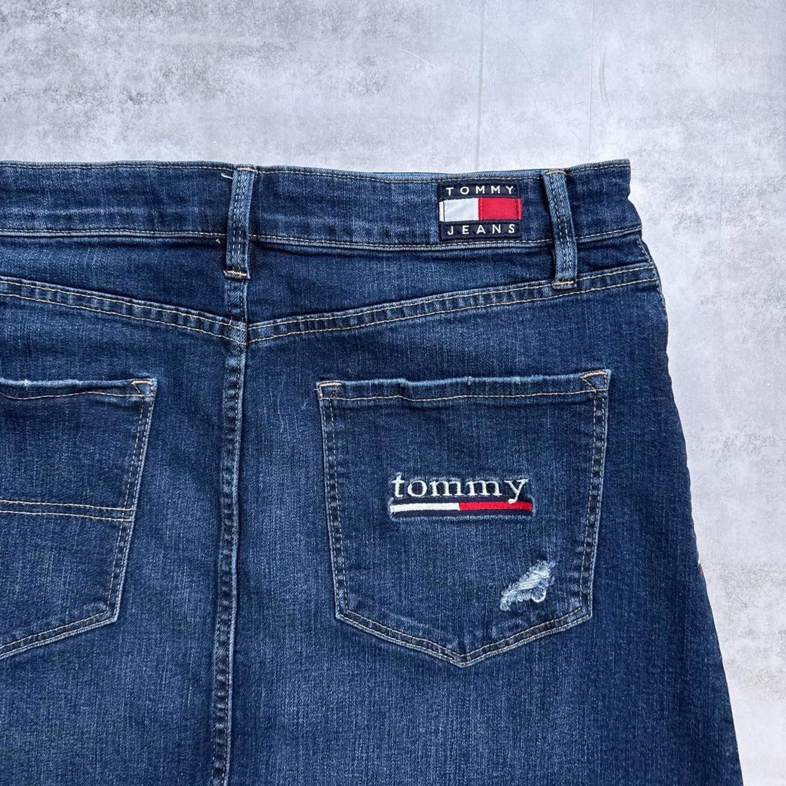 Tommy Hilfiger Y2K Tommy Hilfiger 00s Denim Skirt Size 32" / US 10 / IT 46 - 5 Thumbnail