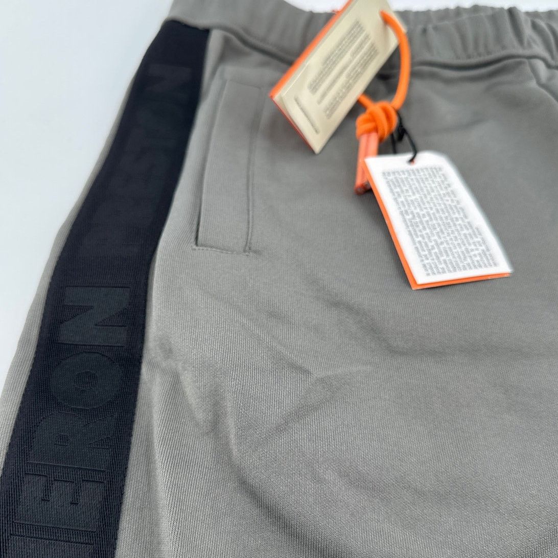 Heron Preston Heron Preston Men's Gray/Black Logo-Patch Track Shorts S L Size US 36 / EU 52 - 8 Thumbnail