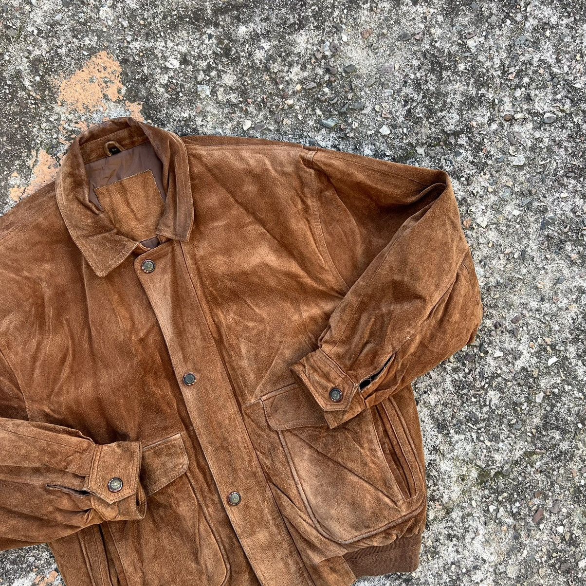 Leather × Vintage Vintage Genuine Real Leather Jacket High Quality Rock Punk Size US XL / EU 56 / 4 - 4 Thumbnail
