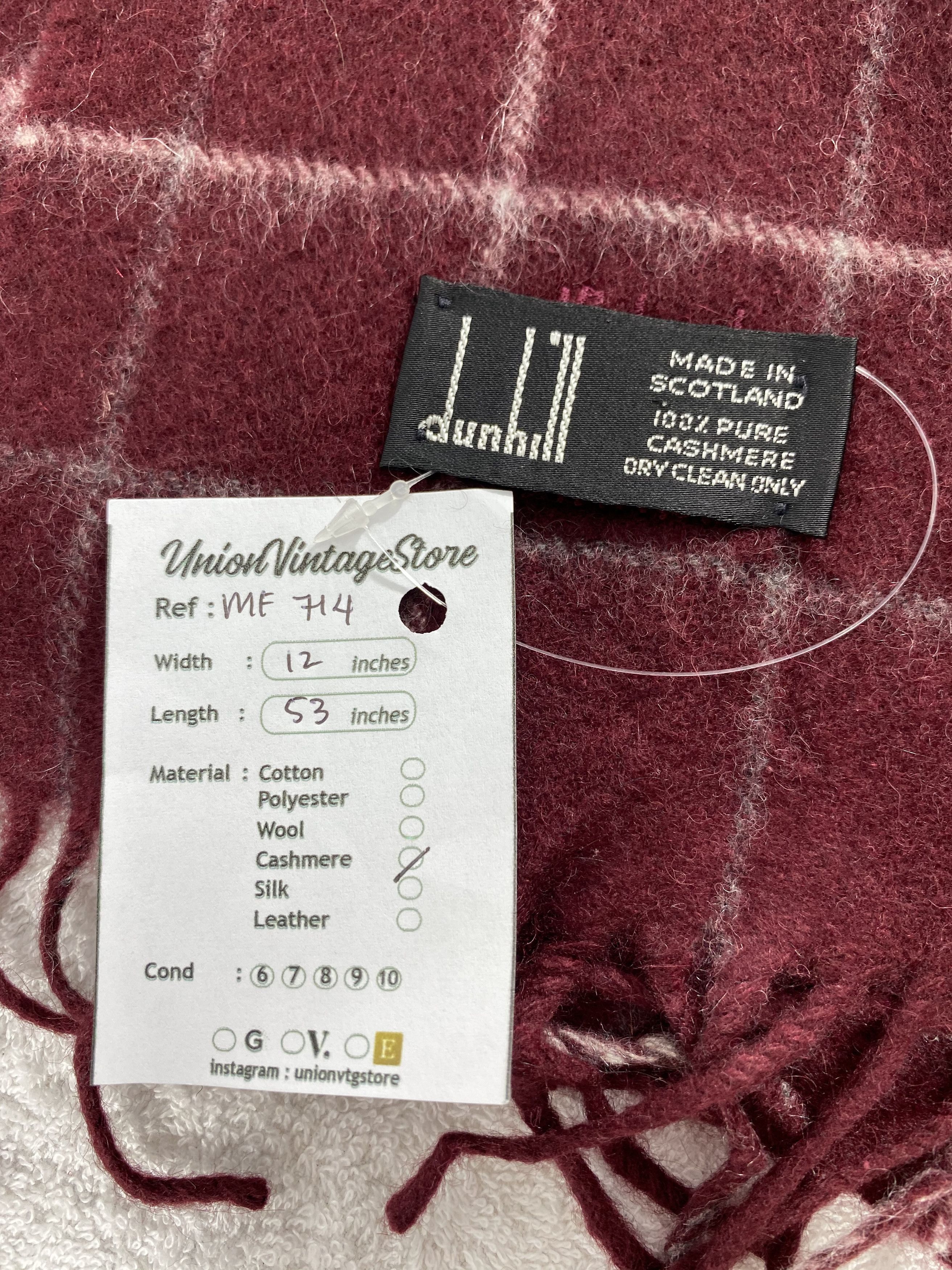 Alfred Dunhill Vintage Dunhill Scarf/Muffler/Neckwear MF714 Size ONE SIZE - 5 Thumbnail