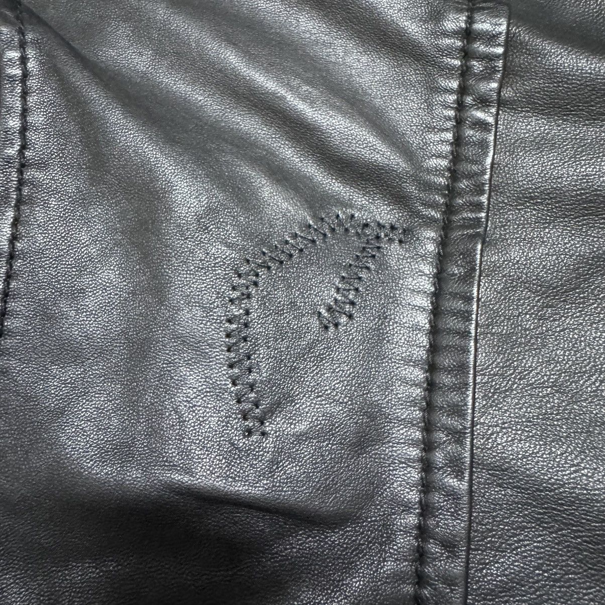 Dolce & Gabbana Dolce & Gabbana Leather Jacket Hybrid Patina Size US M / EU 48-50 / 2 - 14 Thumbnail