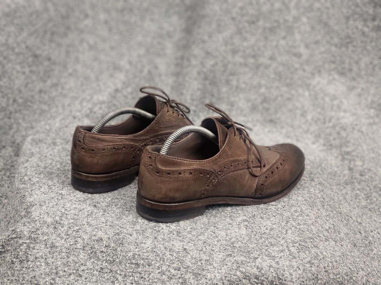 MoMA Moma Italy Design Luxe Oxford Dress Shoes Leather Brown Size US 10 / IT 40 - 11 Thumbnail