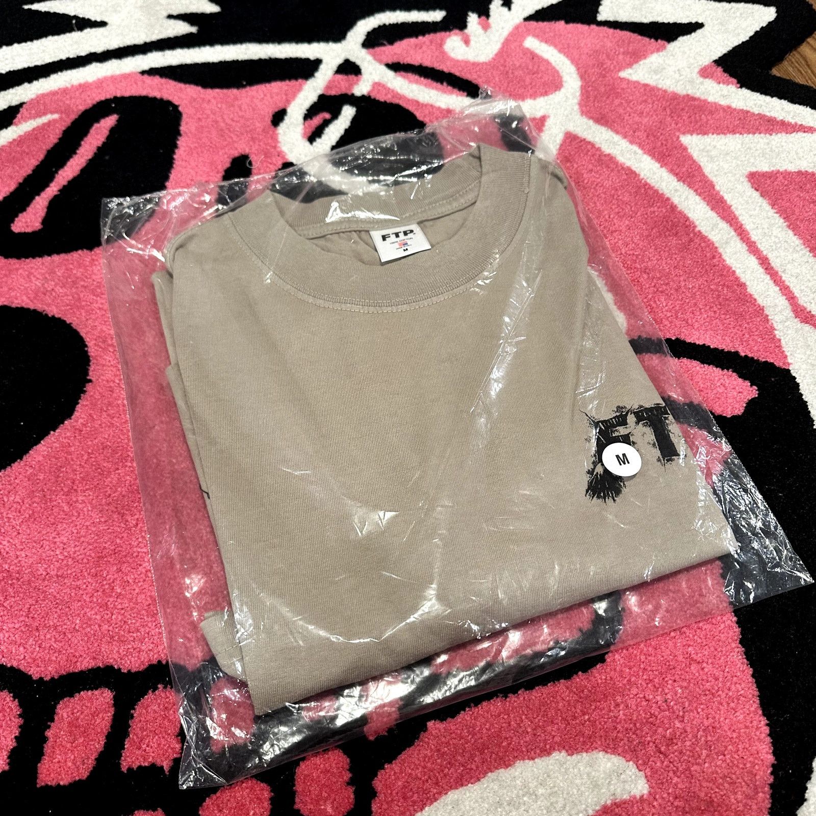 Fuck The Population FTP Grave Logo Tee (Sand) – Size M – NEW – As Pictured Size US M / EU 48-50 / 2 - 3 Thumbnail